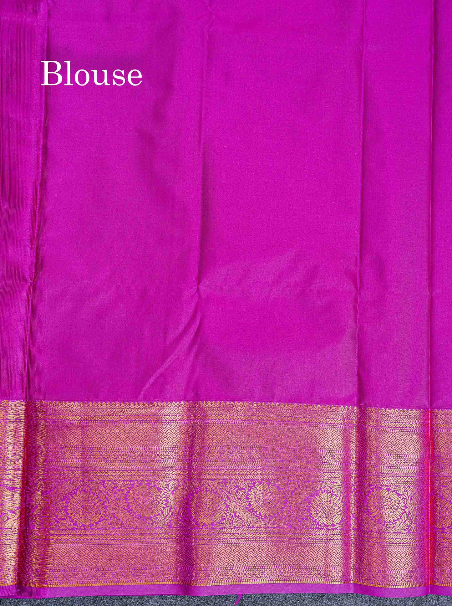 Bridal Semi Silk Saree - Cream Colour Body With Contrast Magenta Evening Morning Border