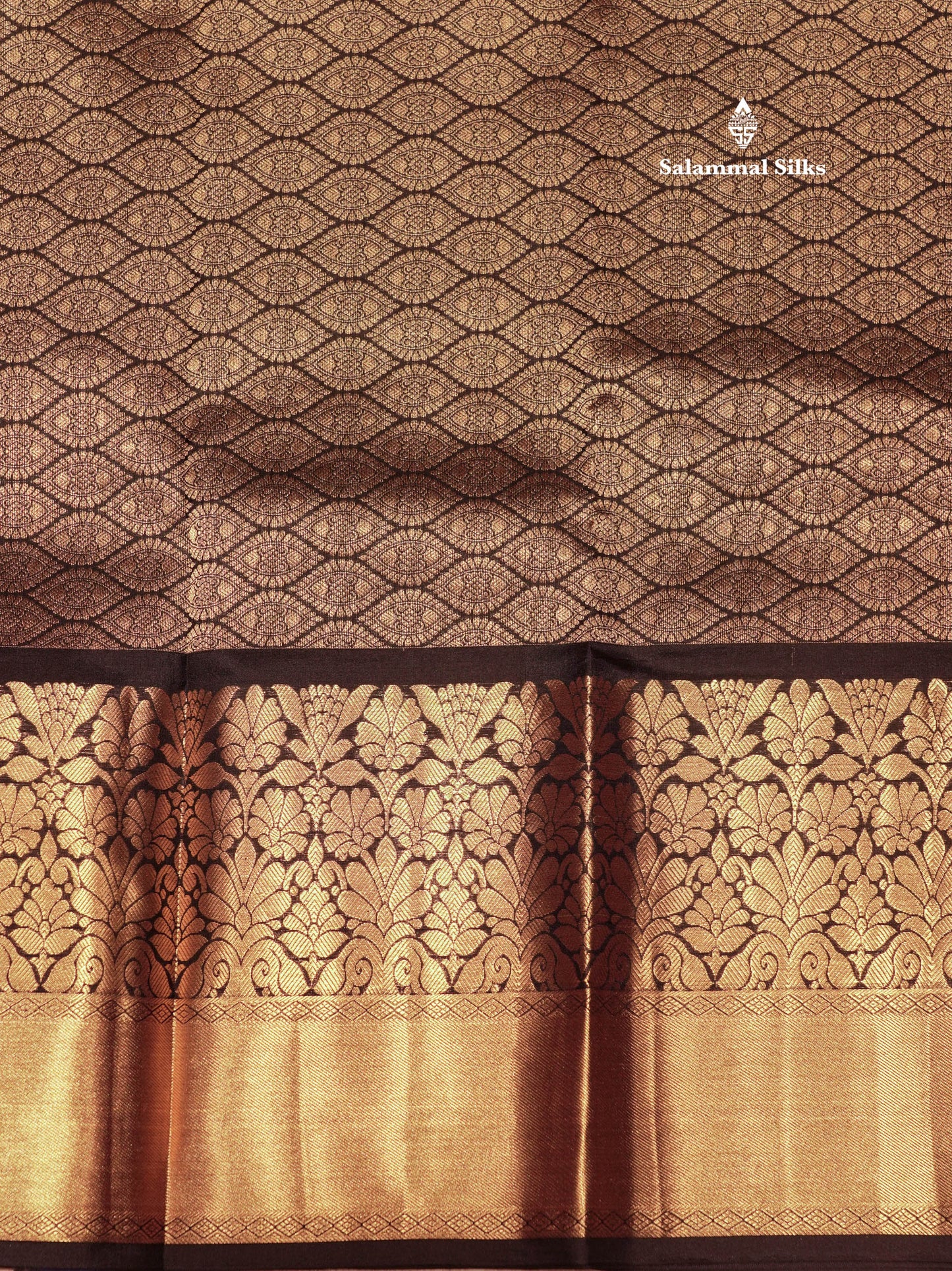 Black Colour Plain Pure Kanjivaram Silk Saree with Pallakku Border