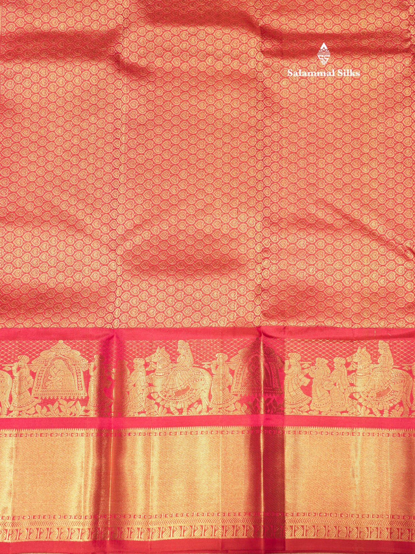 Royal Blue Colour Pure Kanjivaram Silk Saree with Pallakku Border