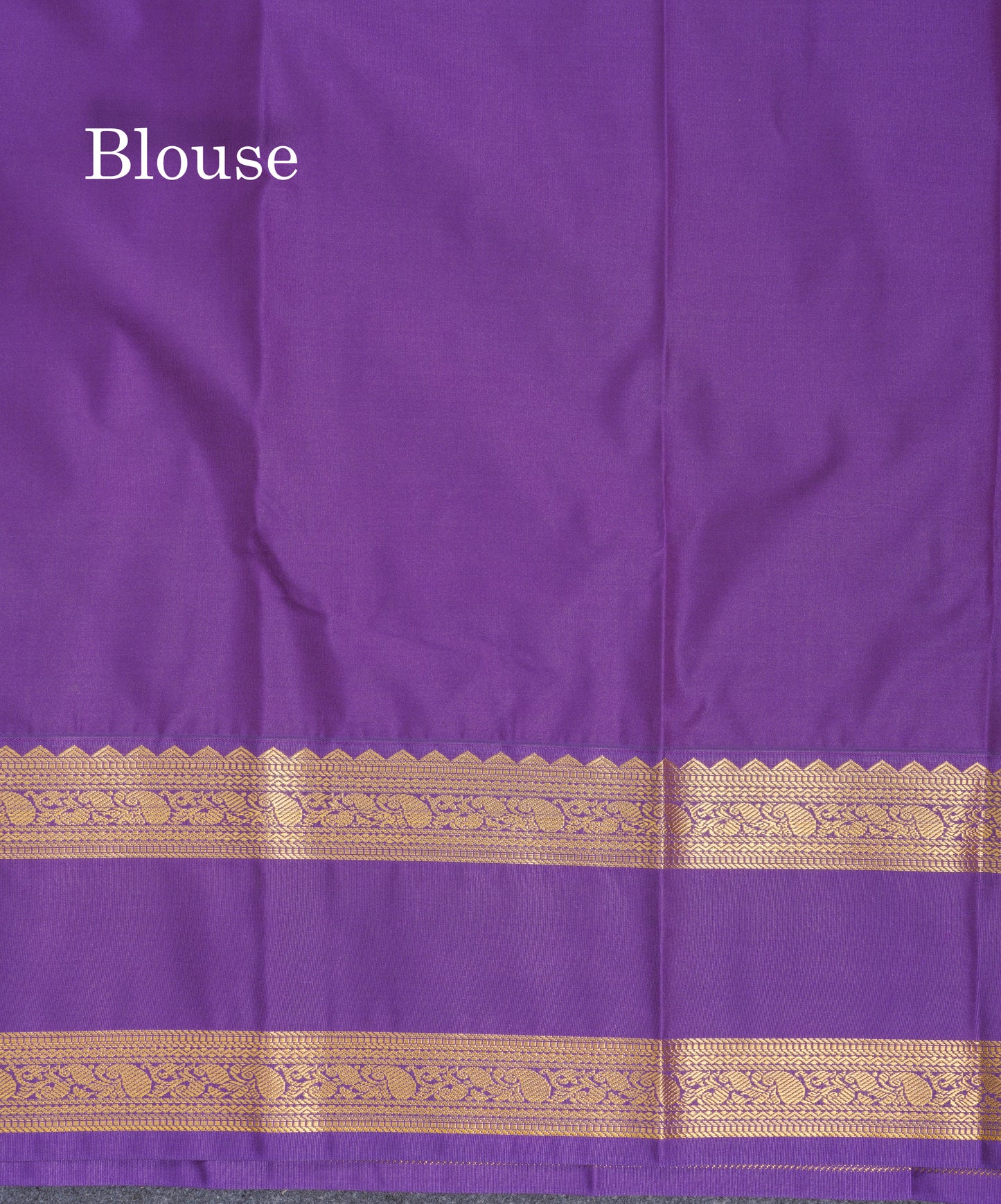 Red Semi Silk Saree With Contrast Purple Traditional Rettapet Border