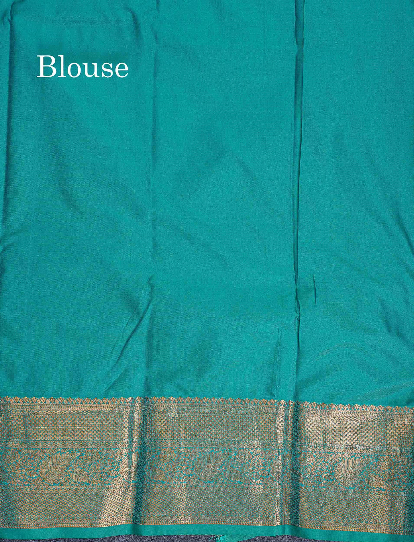 Bridal Semi Silk Saree - Mustard Yellow Colour Body With Contrast Teal Green Border