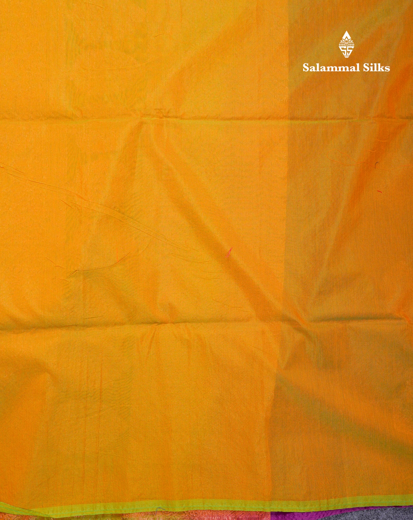 Beautiful Dark Purple Sico Cotton Saree With Contrast Mustard Yellow Blouse