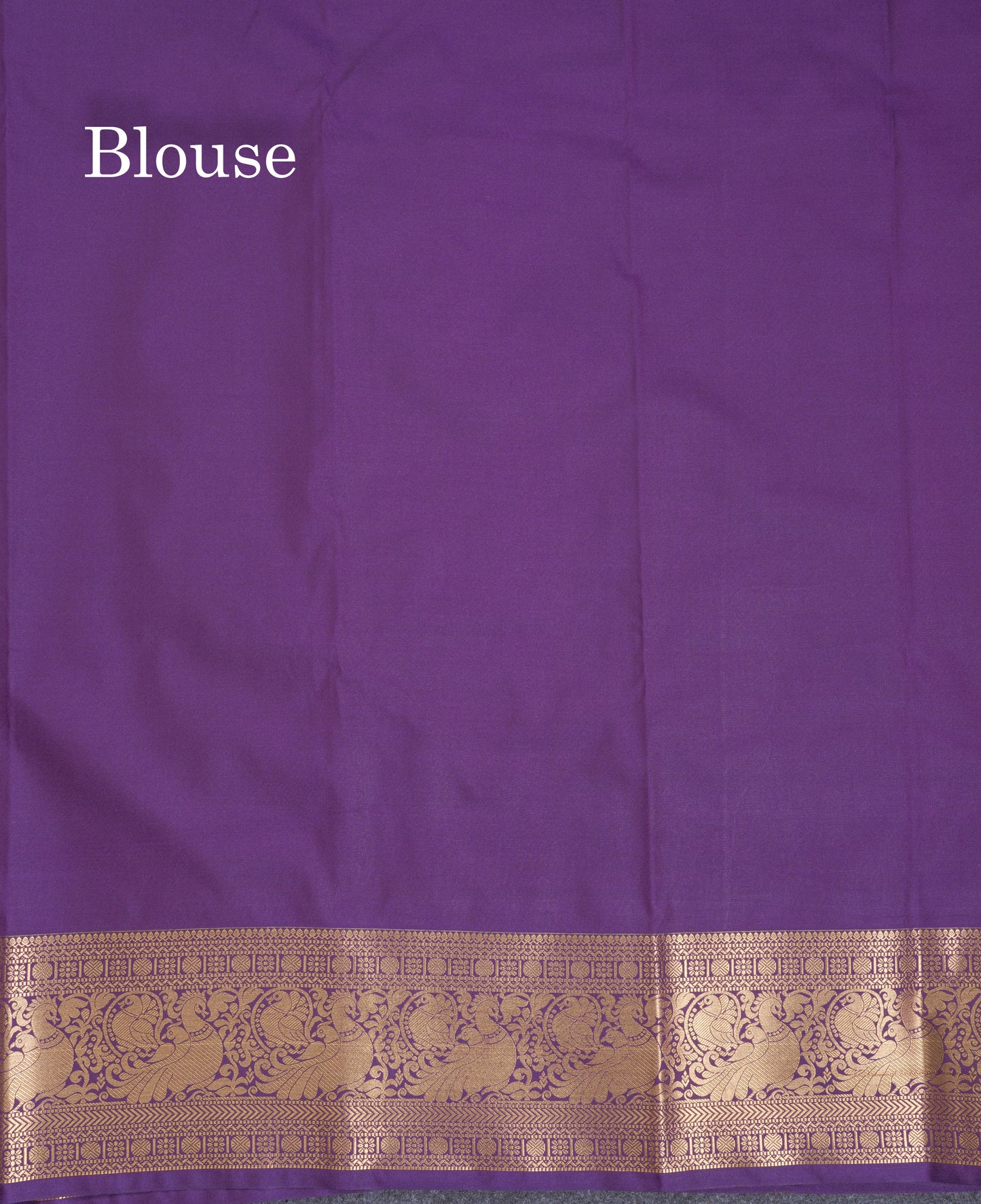 Light Pink Semi Silk Saree With Contrast Dark Purple Traditional Temple Border