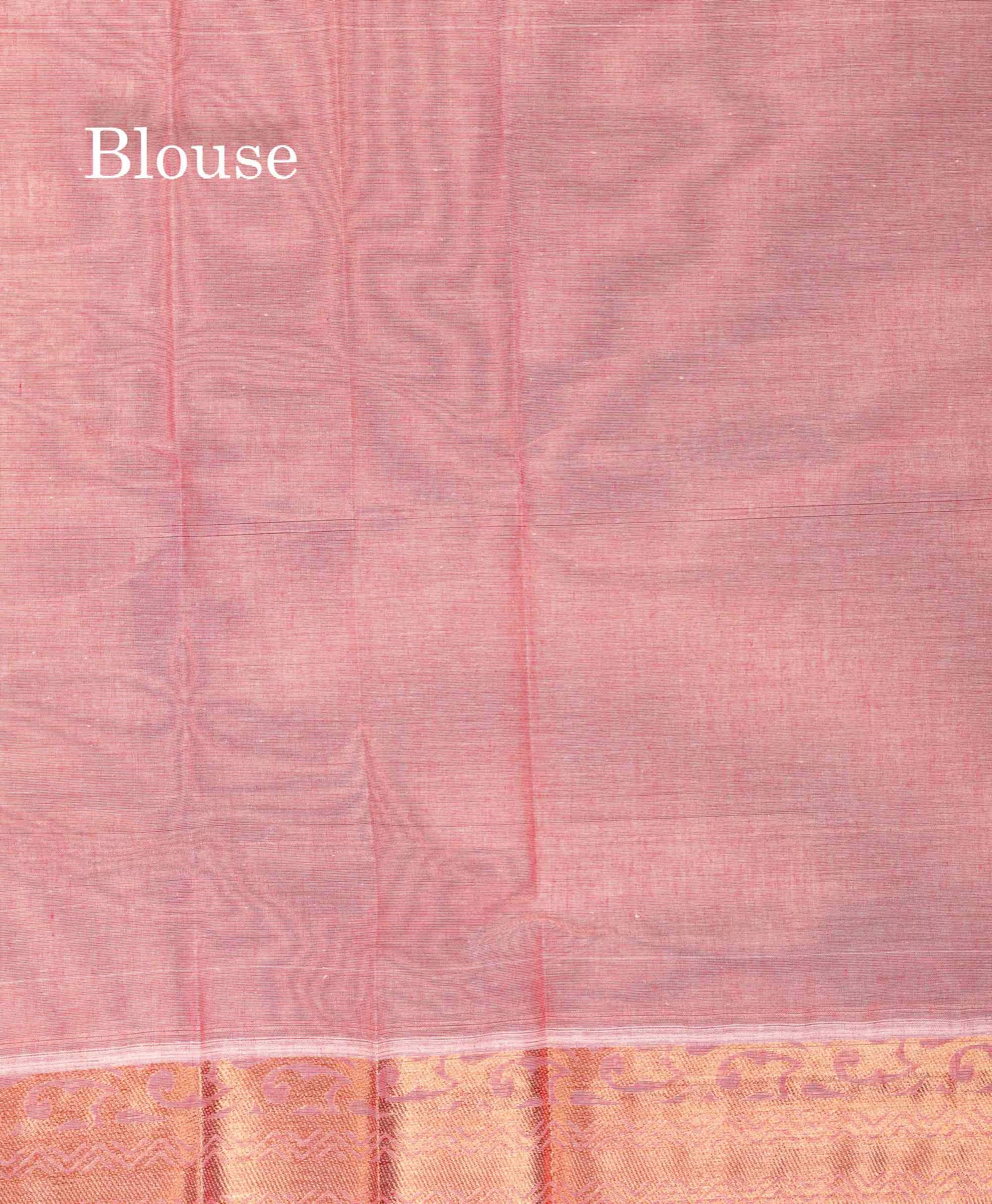 Beautiful Cream Sandal Zari Butta Pure Cotton Saree With Contrast Onion Pink Blouse
