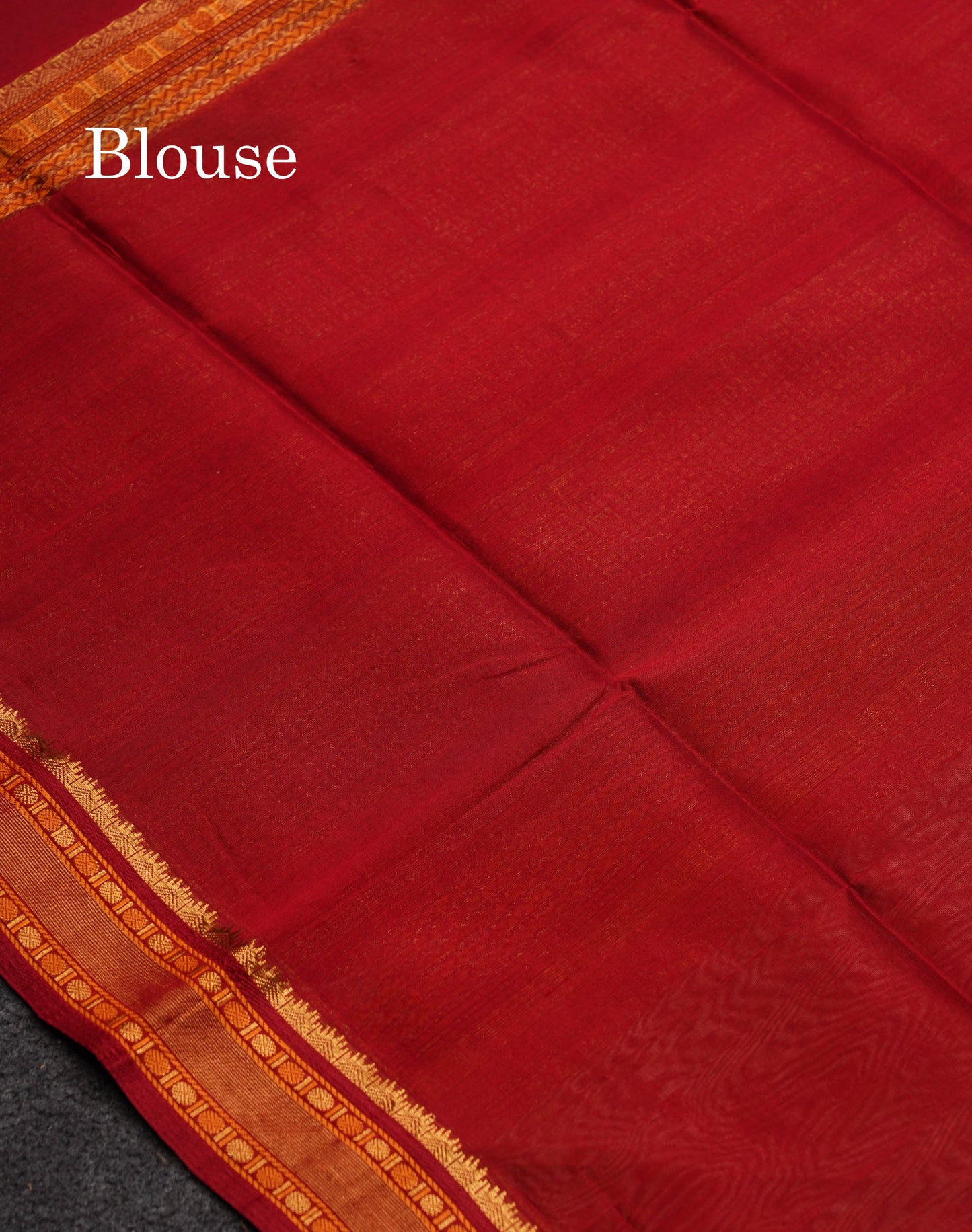 Beautiful Sandal Thread Butta Pure Silk Cotton Saree With Contrast Maroon Traditional Border