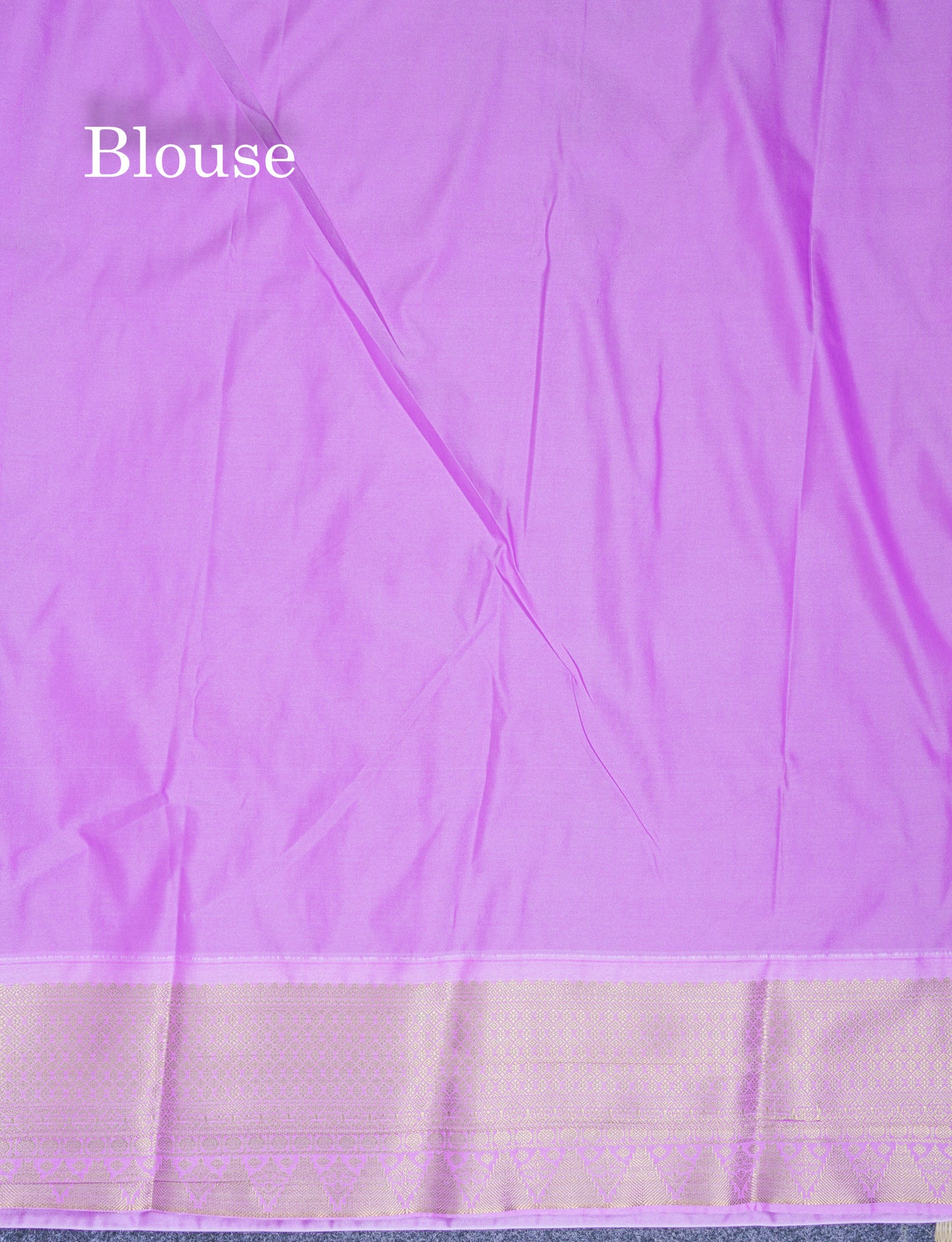 Dark Maroon Semi Silk Saree With Contrast Lavender Border