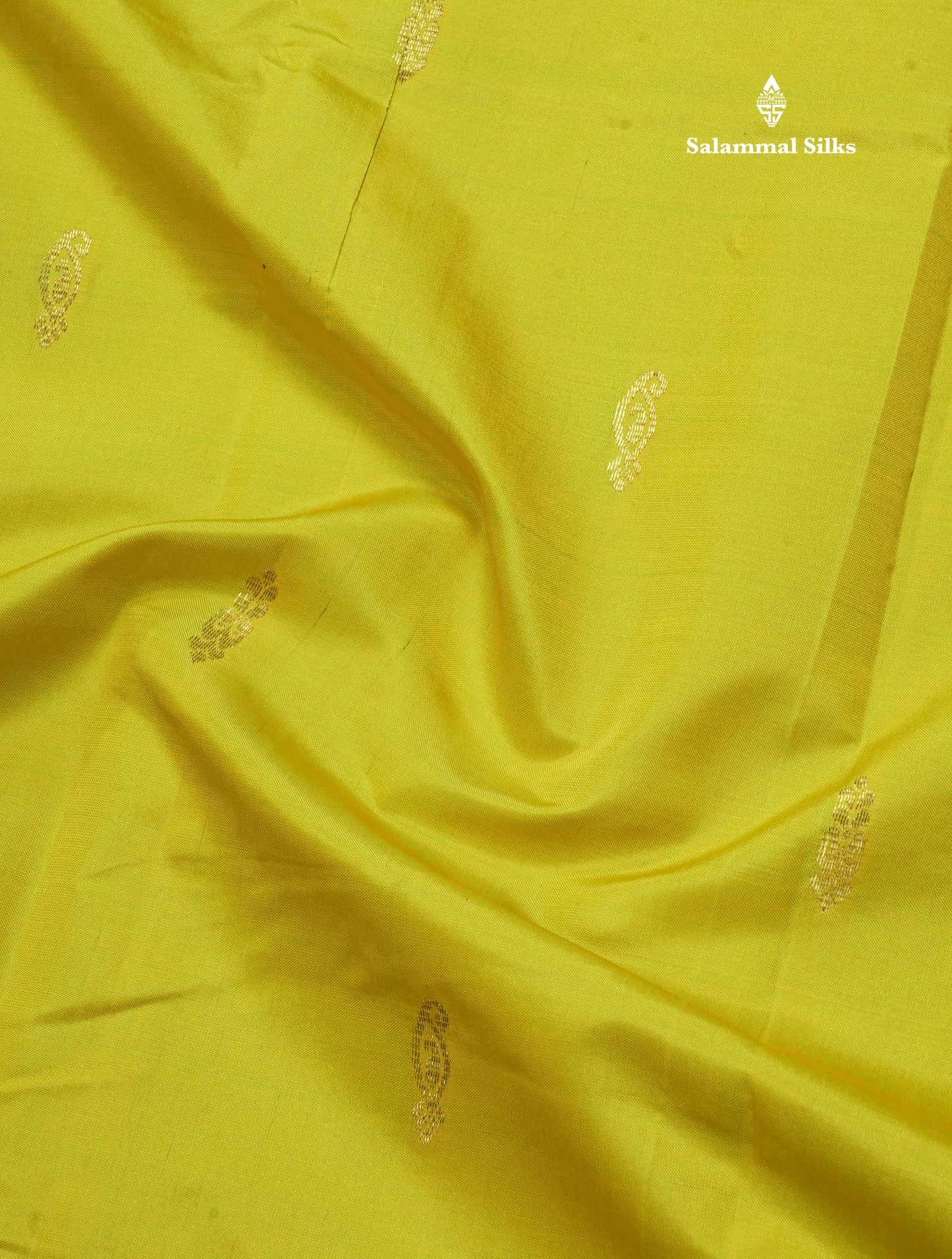 Parrot Green Pure Mix Saree With One Side Contrast Magenta Border