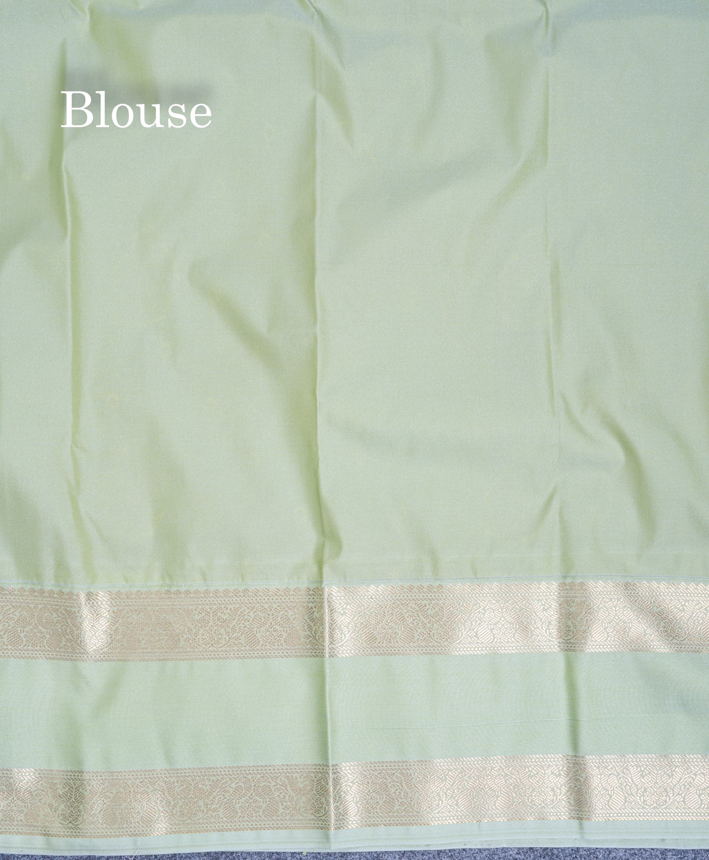 Dark Purple Semi Silk Saree With Contrast Pista Green Traditional Gap Border