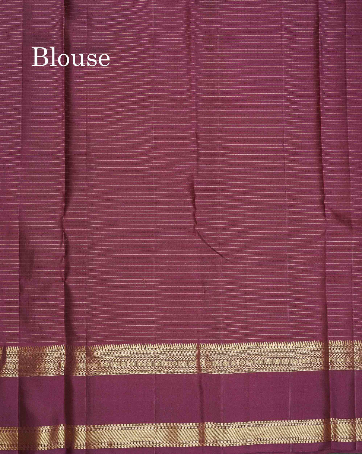 Pure Kanjivaram Silk Saree - Mehandi Green Colour Body With Contrast Wine Purple Gap Border