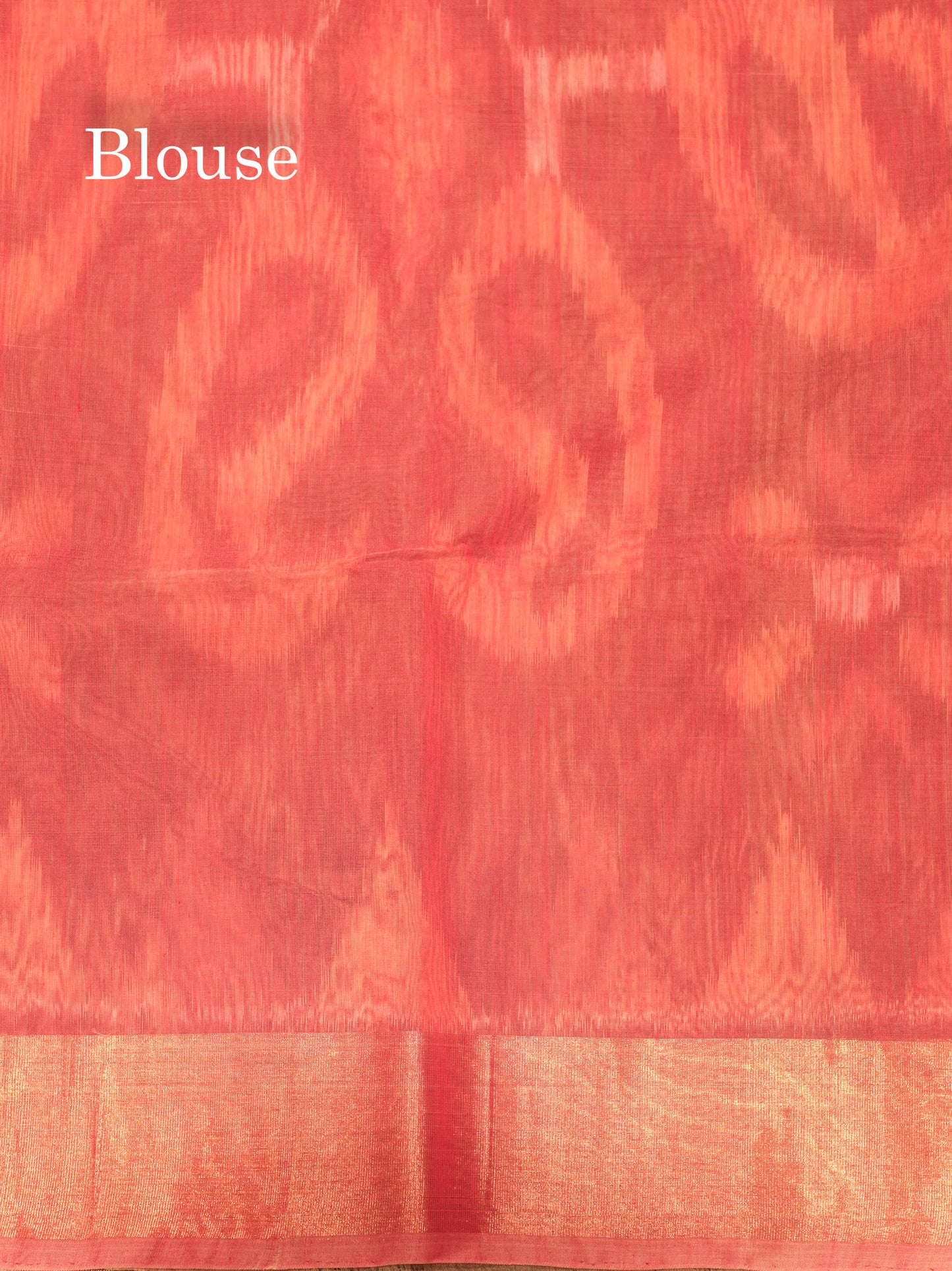 Premium Light Sandal Colour Pochampalli SICO Cotton Saree With Gold Zari Border