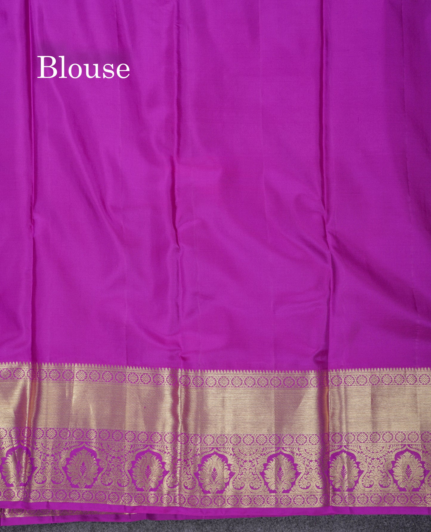 Beautiful Vadamalli Bridal Pure Kanjivaram Silk Saree With Traditional Border