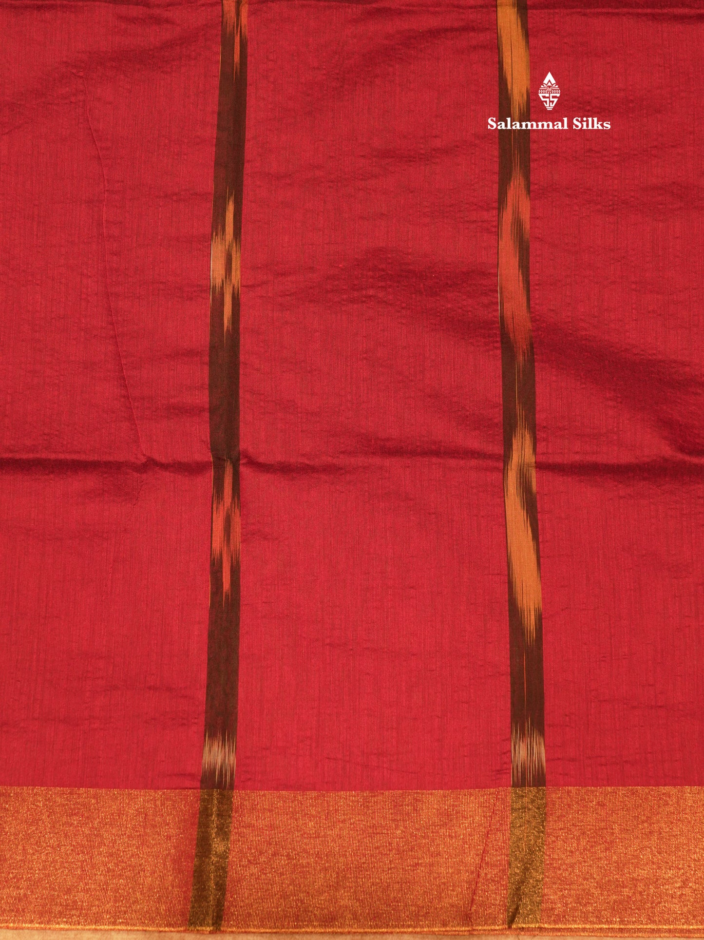 Blue Colour Pochampalli Cotton Saree With Tissue Border