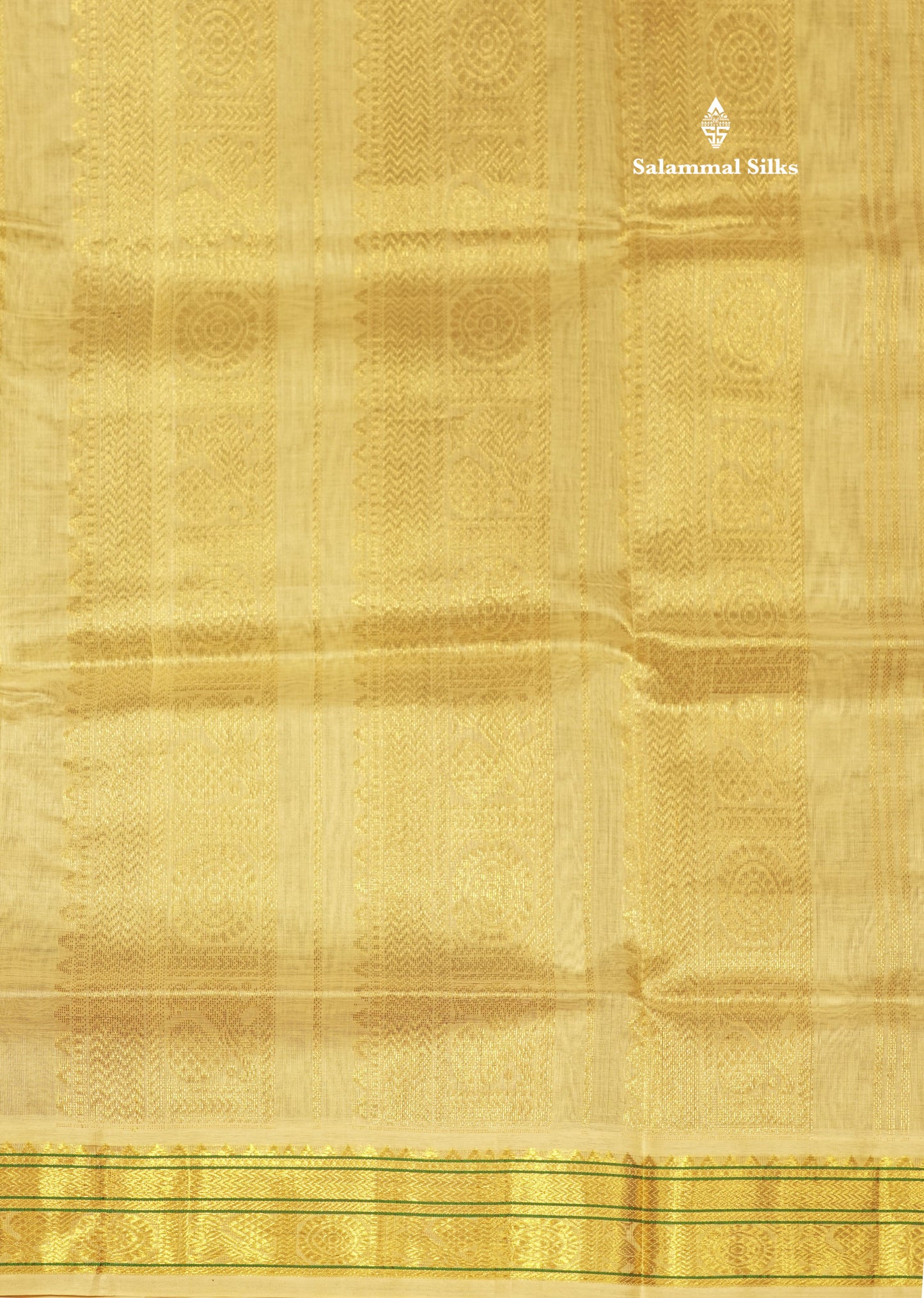 Bottle Green Colour Tiny Checks Pure Silk Cotton Saree With Contrast Half White Border