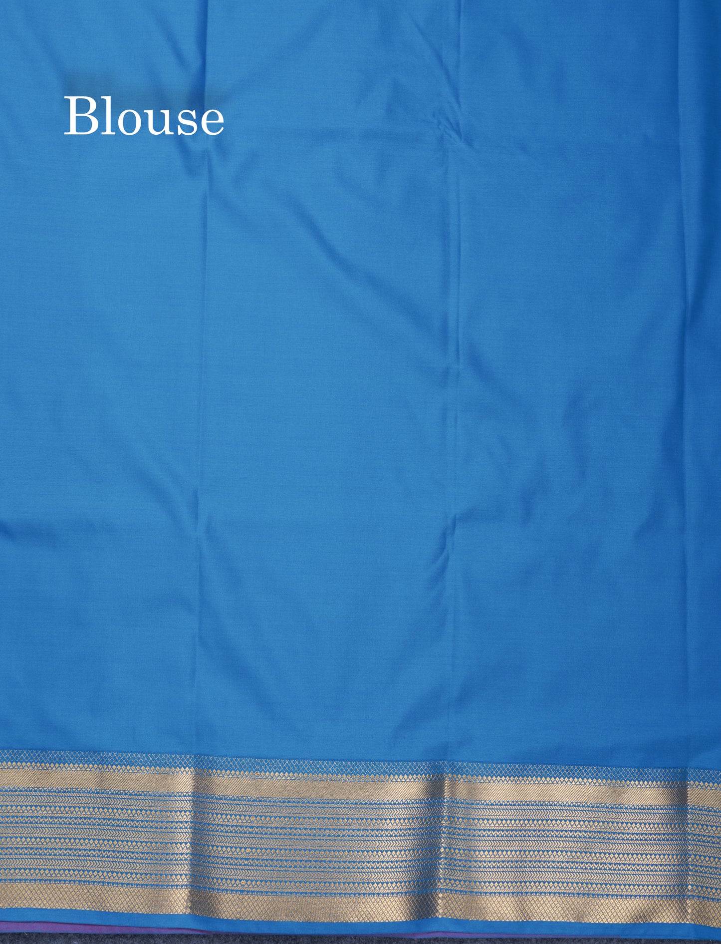Dual Tone Rust Orange Semi Silk Saree With Contrast Blue Blouse