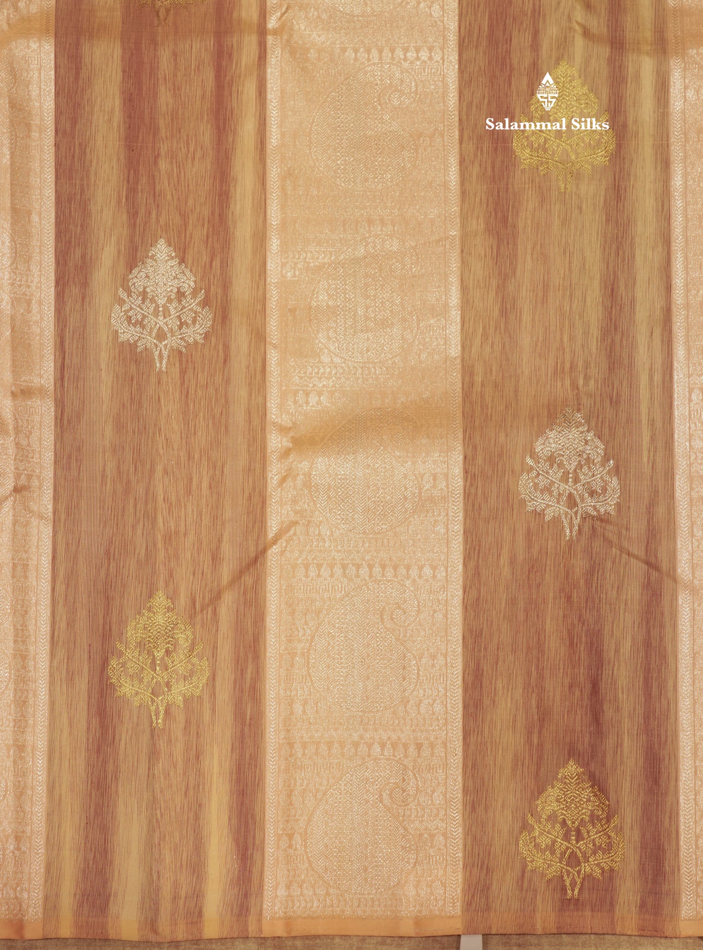 Pink Colour Fancy Pure Kanjivaram Silk Saree With Contrast Blouse