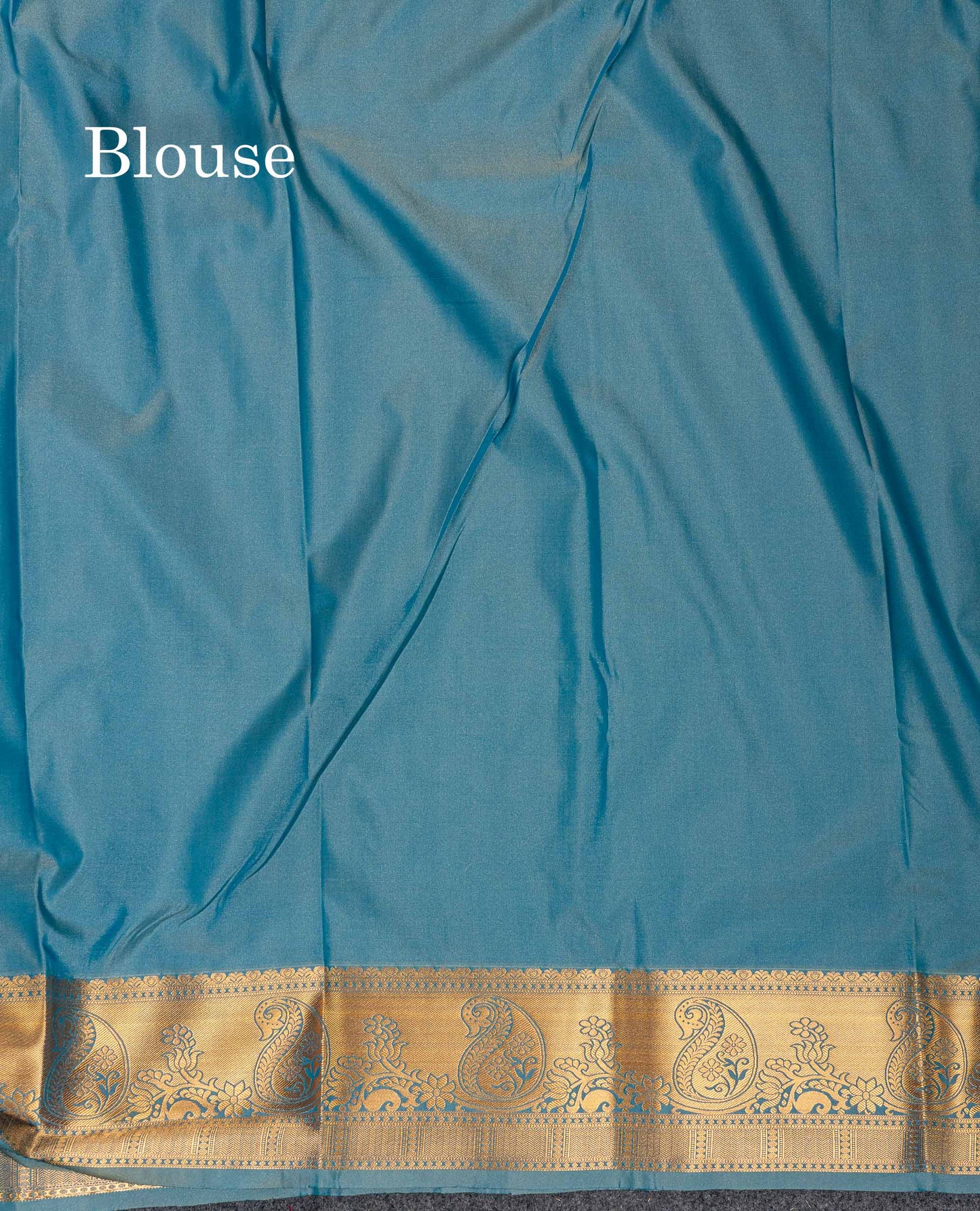 Beautiful Magenta Vertical Zari Line With Butta Semi Silk Saree With Contrast Peacock Blue Traditional Border