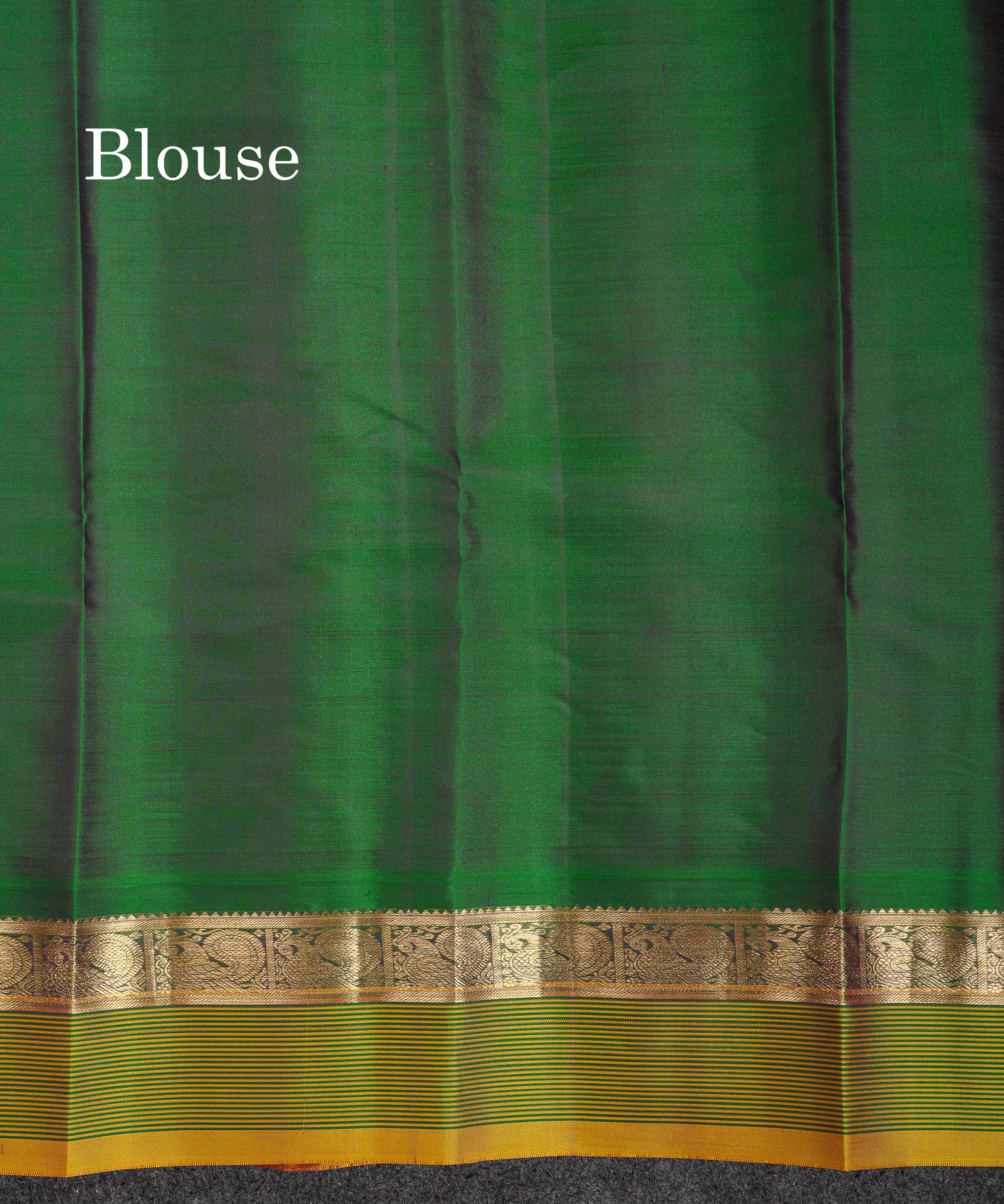 Beautiful Dark Purple Pure Kanjivaram Silk Saree With Contrast Bottle Green Traditional Border