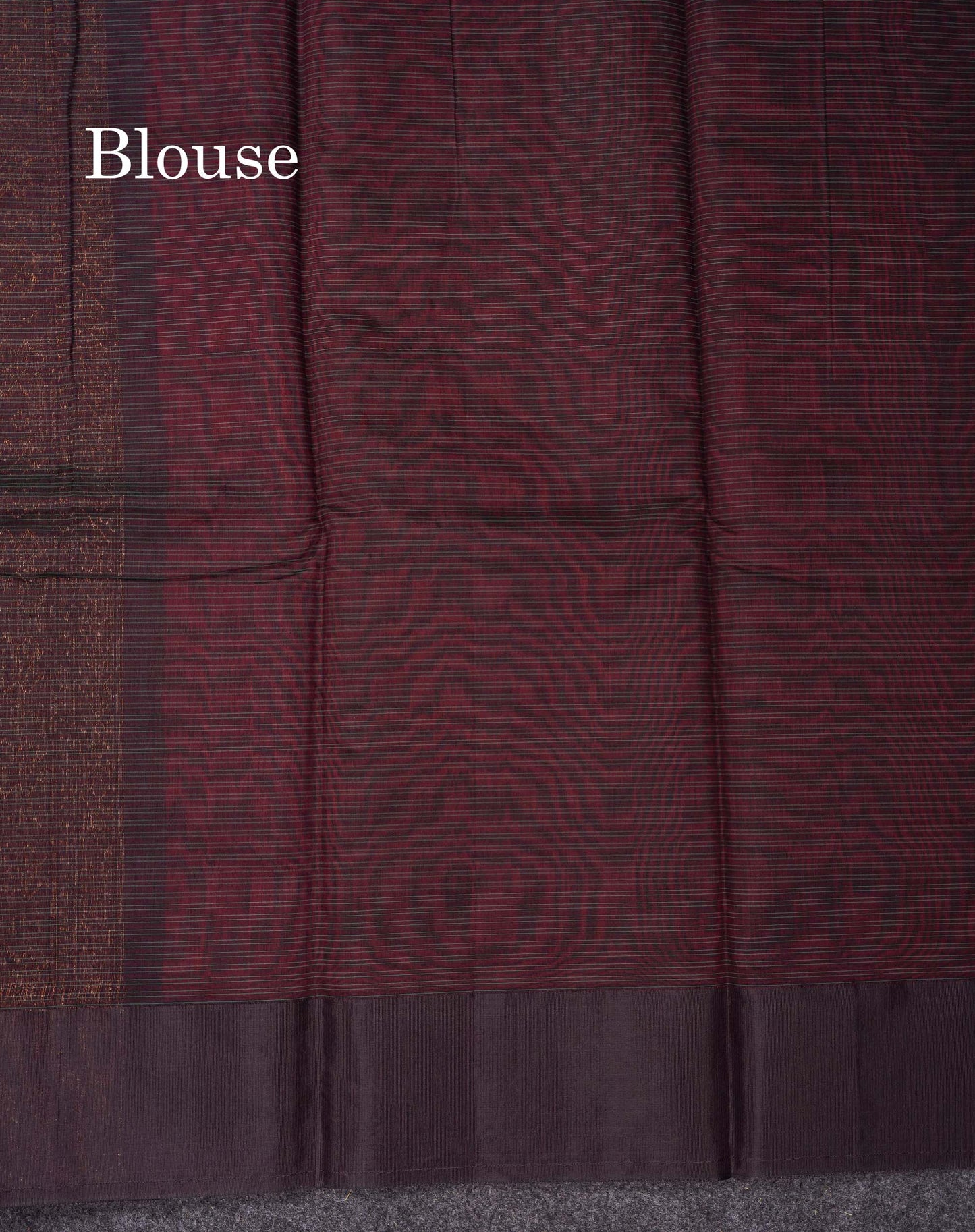 Beautiful Brown Copper Zari Butta Kota Cotton Saree With Contrast Dark Brown Border