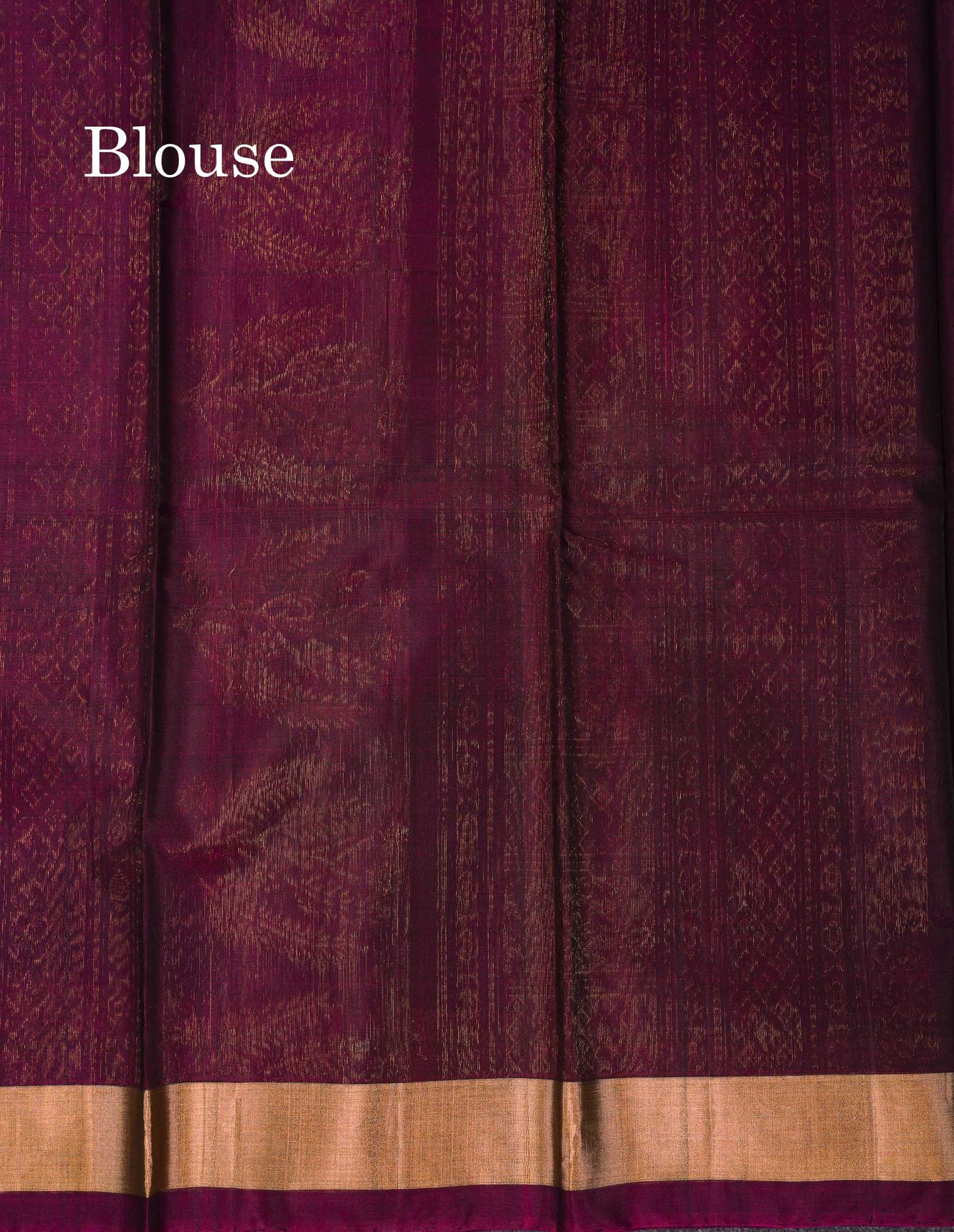 Beautiful Elephant Grey Zari Butta SICO Cotton Saree With Contrast Dark Magenta Blouse