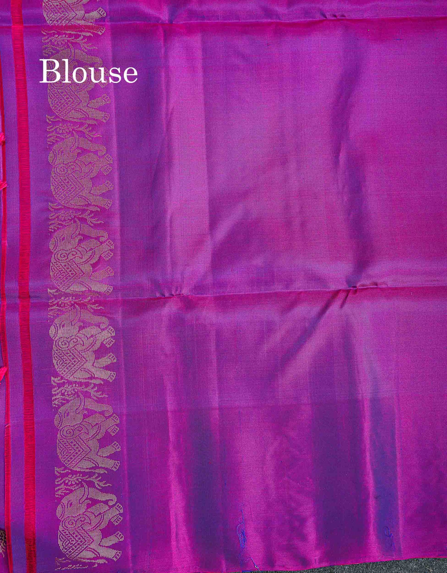 Pure Mix Soft Silk Saree - Dual Tone Sapphire Green Colour Body With Contrast Purple Fancy Border