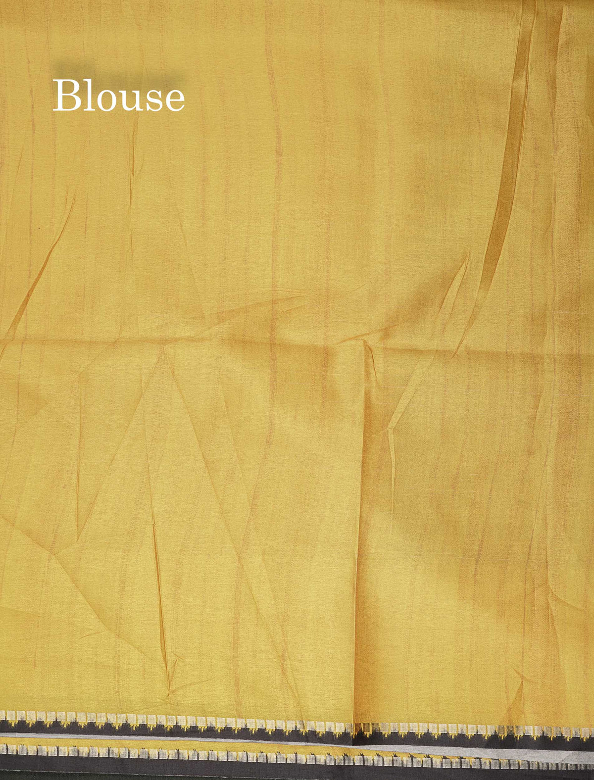 Semi Tussar Saree - Yellow Colour Body With Contrast Maroon Border