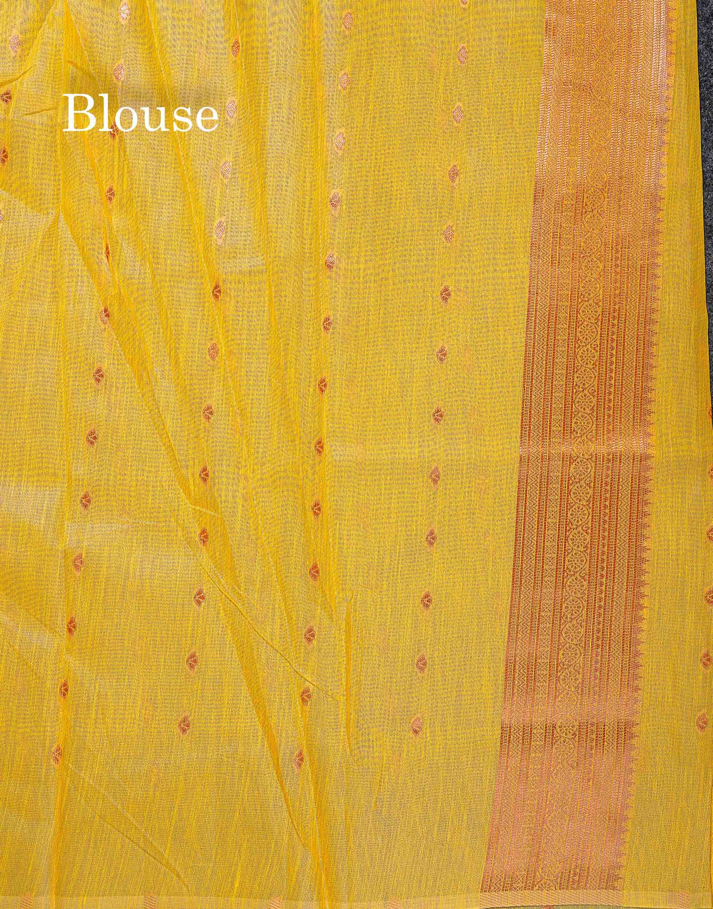 Mulberry Cotton Mix Saree - White Colour Body Menakari Work With Fancy Border