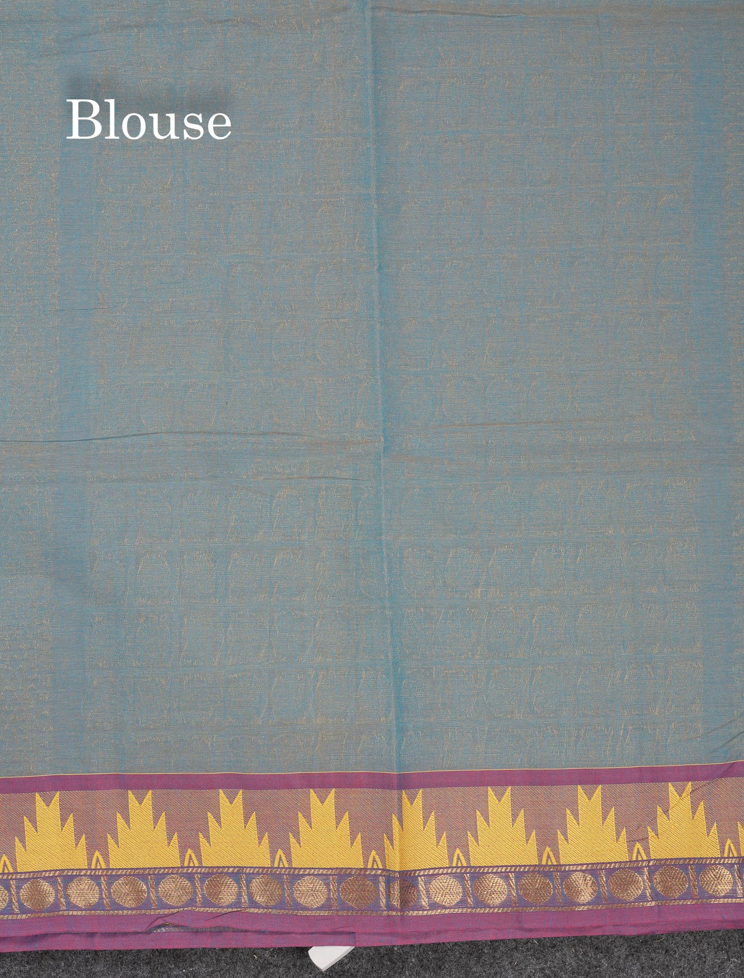 Beautiful Light Elaichi Green Pure Cotton Saree With Traditional Temple Border
