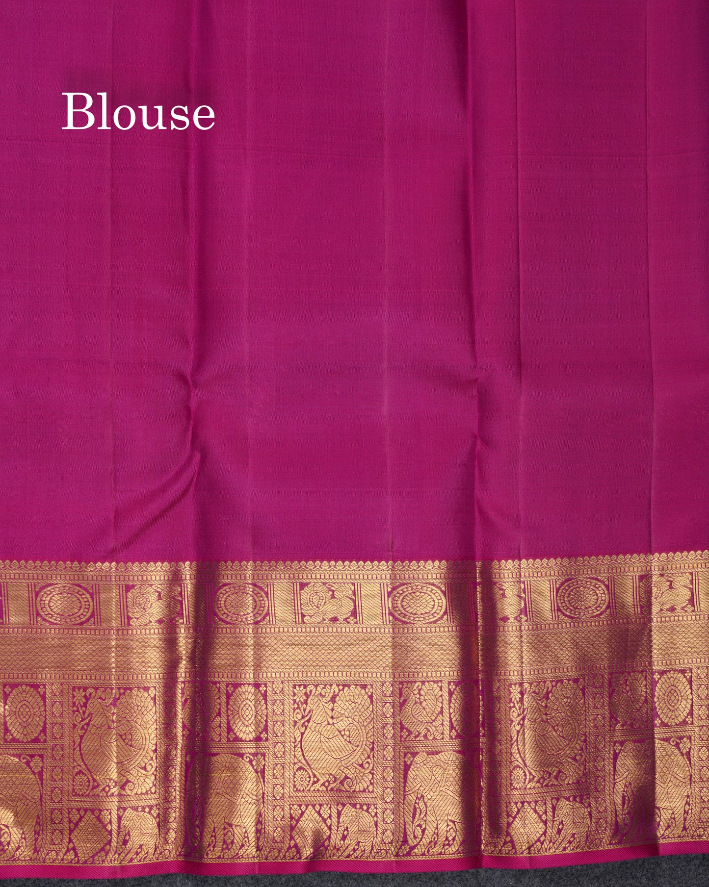 Beautiful Sea Blue Pure Kanjivaram Silk Saree With Contrast Magenta Traditional Evening Morning Border