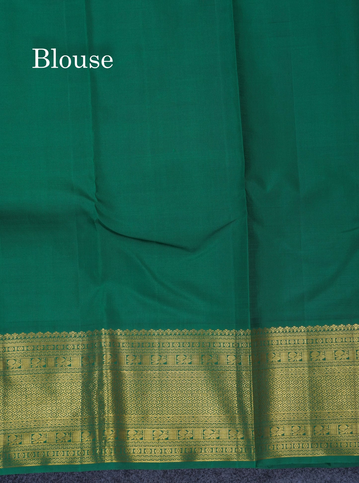 Korvai Mango Yellow Pure Kanjivaram Silk Saree With Contrast Bottle Green Traditional Border