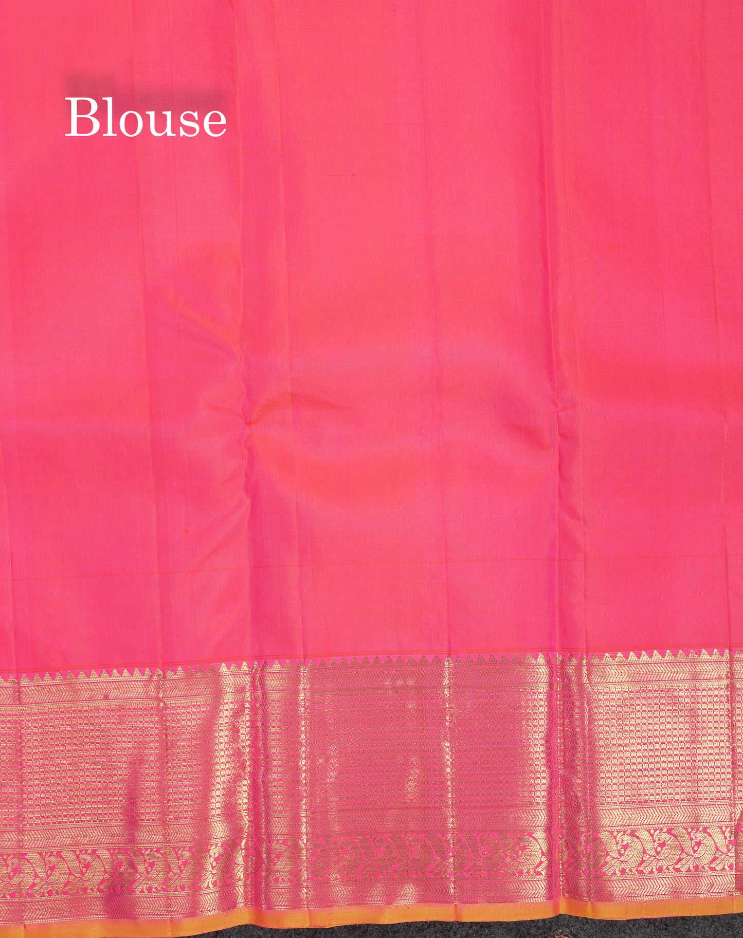 Beautiful Dual Tone Pinkish Orange Bridal Pure Kanjivaram Silk Saree With Traditional Border