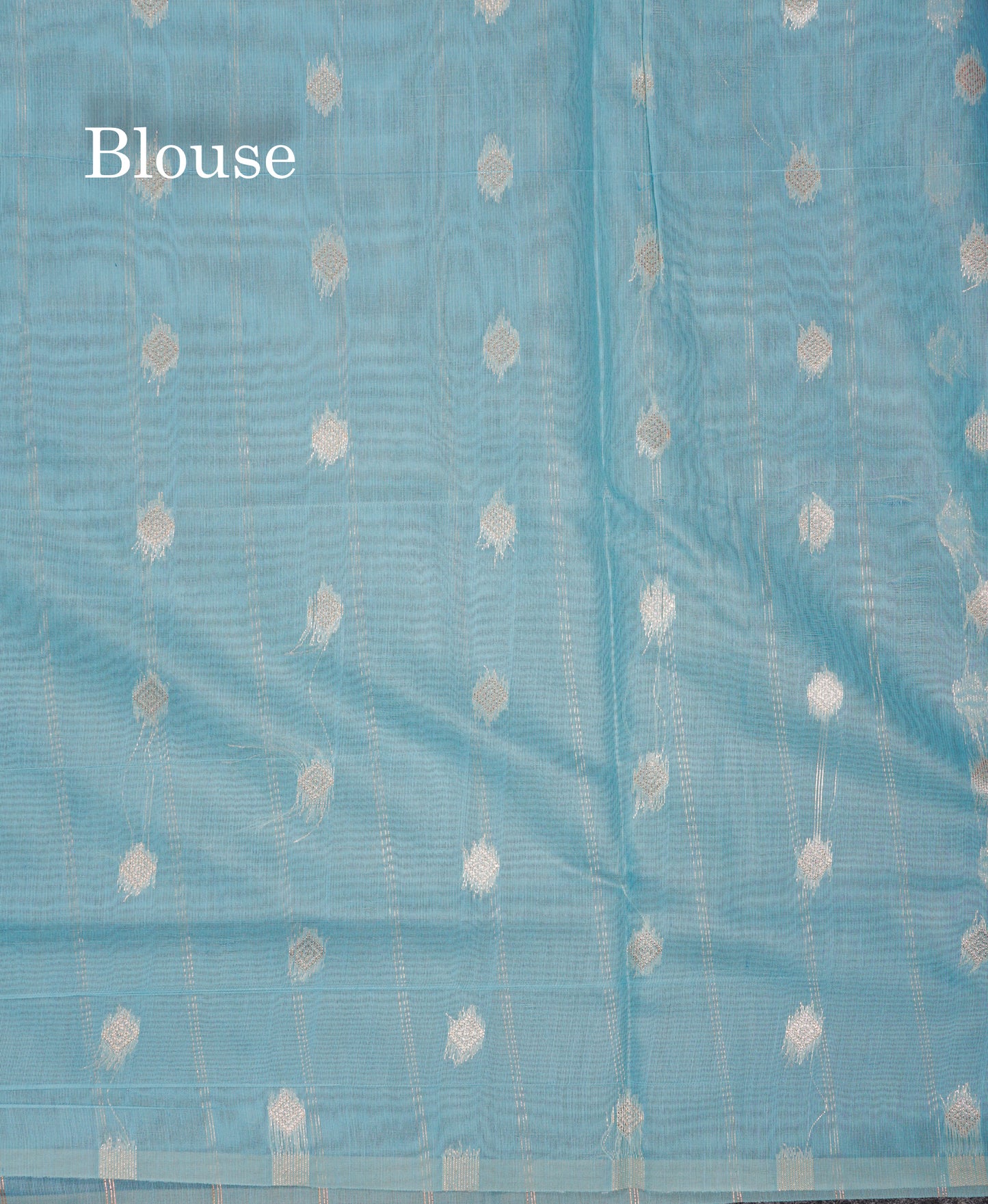 Beautiful Light Green Cotton Mix Saree With Fancy Border