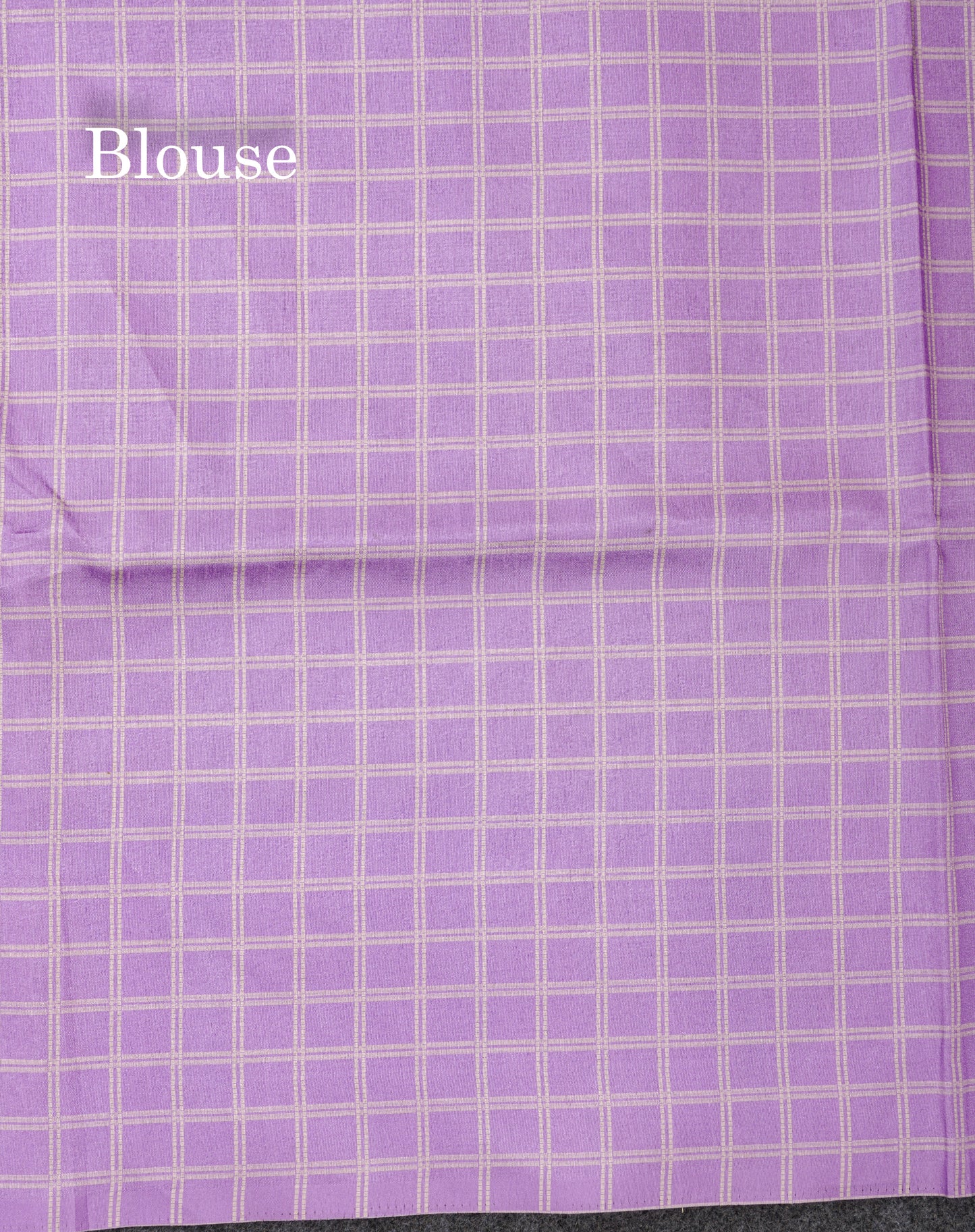 Rama Blue Checks With Butta Semi Tussar Saree With Contrast Sky Blue Fancy Border