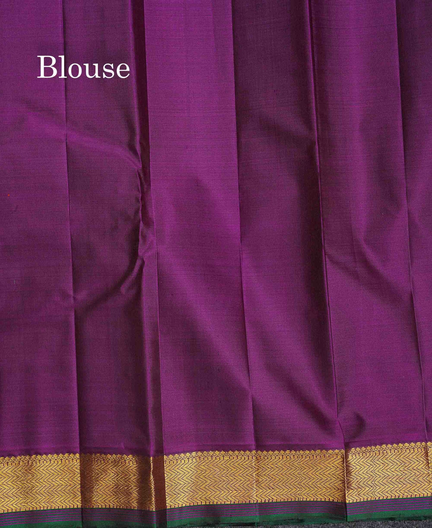 Pure Kanjivaram Silk Saree - Rust Orange Colour Body Zari Butta With Contrast Dark Purple Small Border
