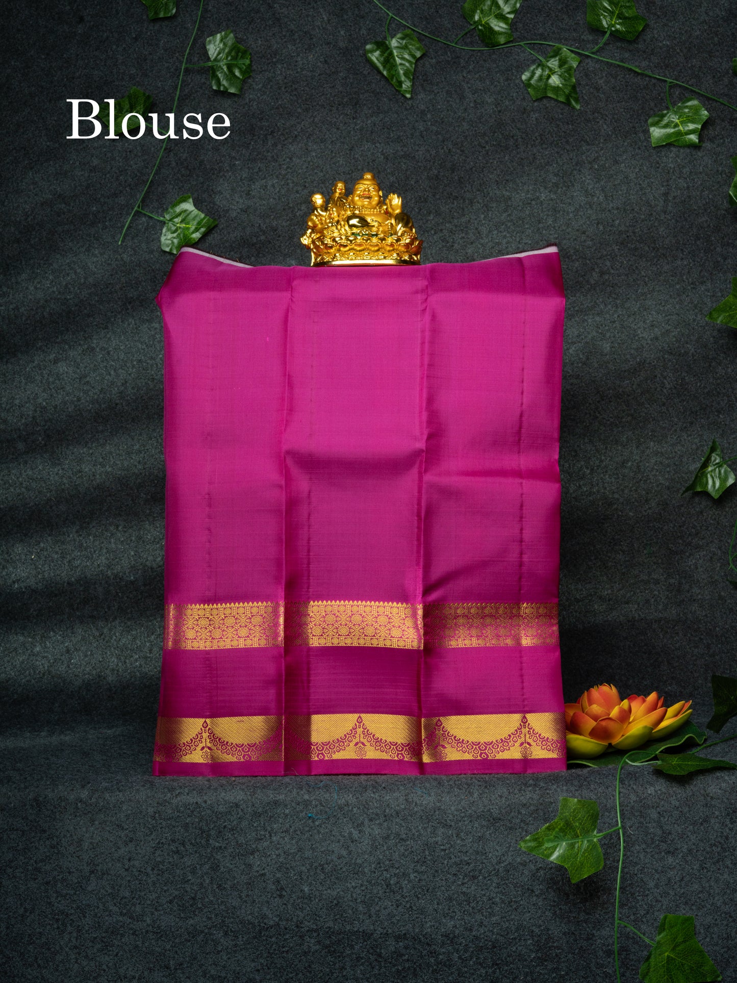 Pure Silk Pattu Pavadai (Green) With Pink Blouse 18"