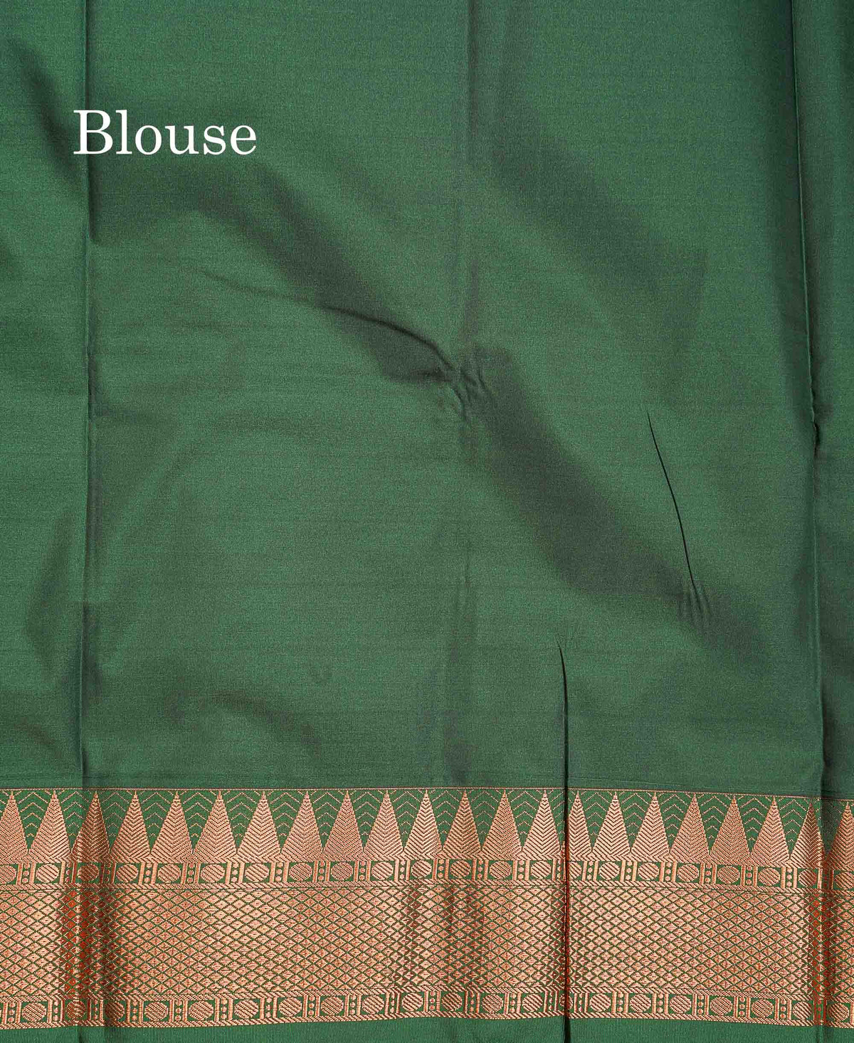 Semi Silk Saree - Anandha Blue Colour Body Plain With Contrast Maroon Traditional Temple Border