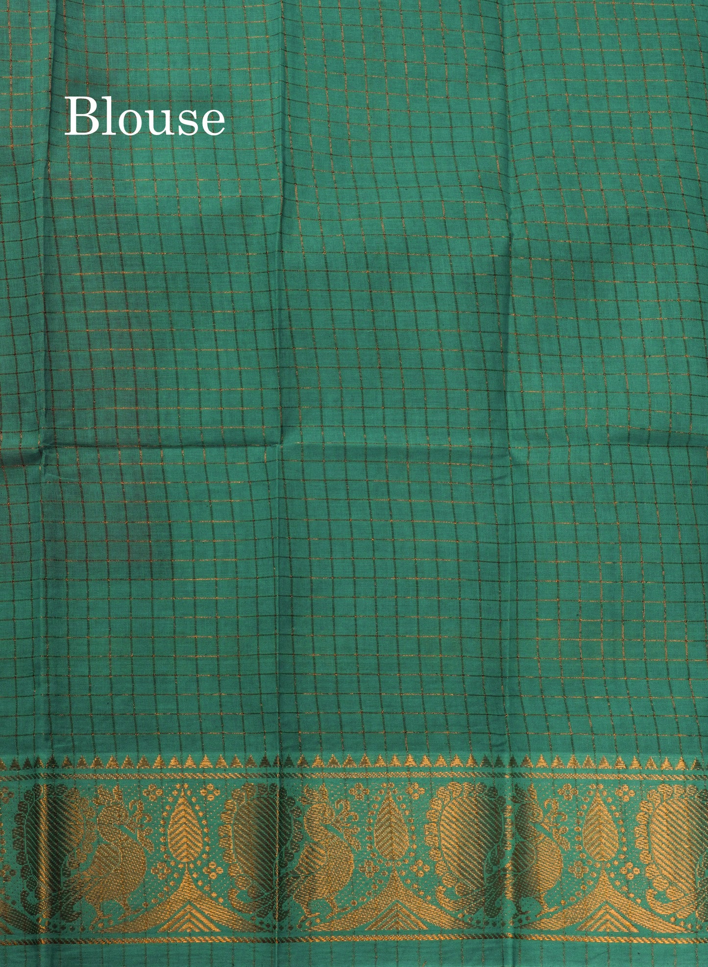 Reddish Pink Pure Sungudi Cotton Saree With Contrast Sapphire Green Gap Border