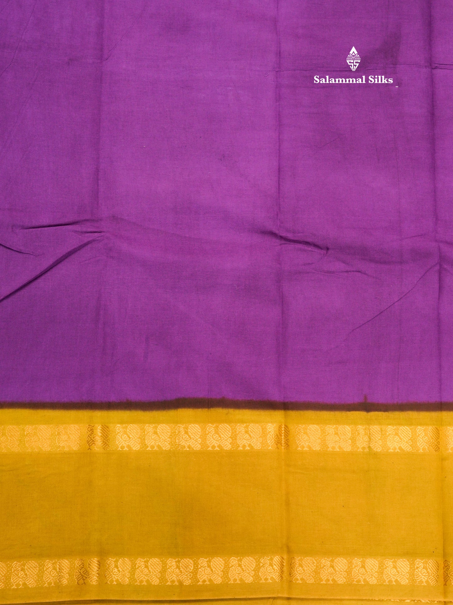 Reddish Pink Pure Sungudi Cotton Saree With Contrast Sapphire Green Gap Border