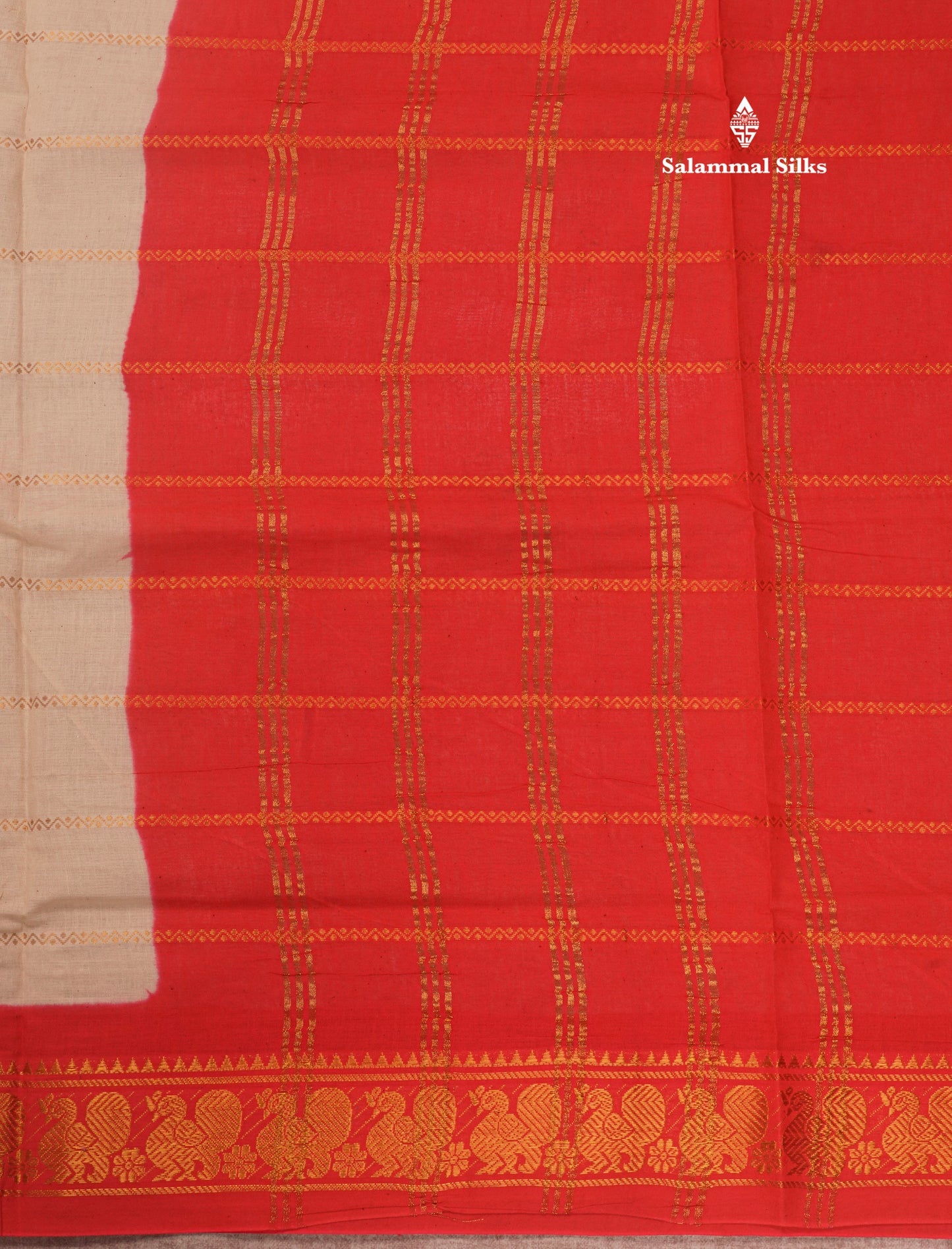 Beautiful Half White Pure Sungudi Cotton Saree With Contrast Reddish Pink Border