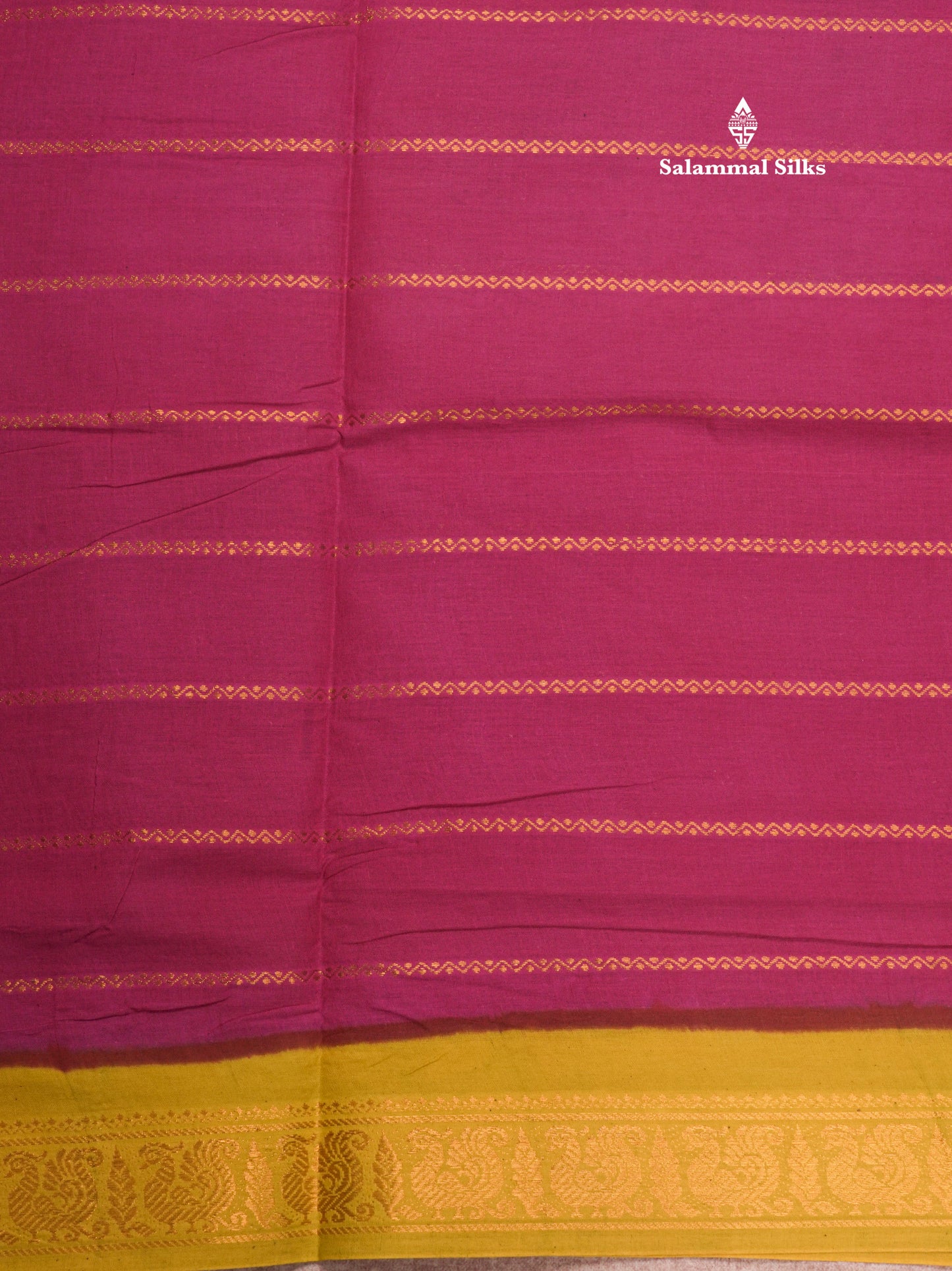 Beautiful Half White Pure Sungudi Cotton Saree With Contrast Reddish Pink Border