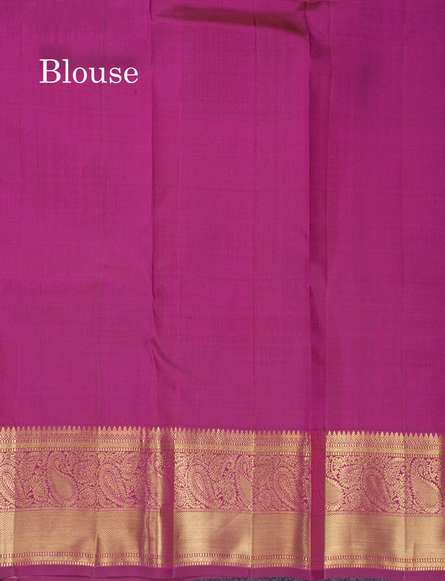 Magenta Meenakari Work Bridal Pure Kanjivaram Silk Saree With Self Border