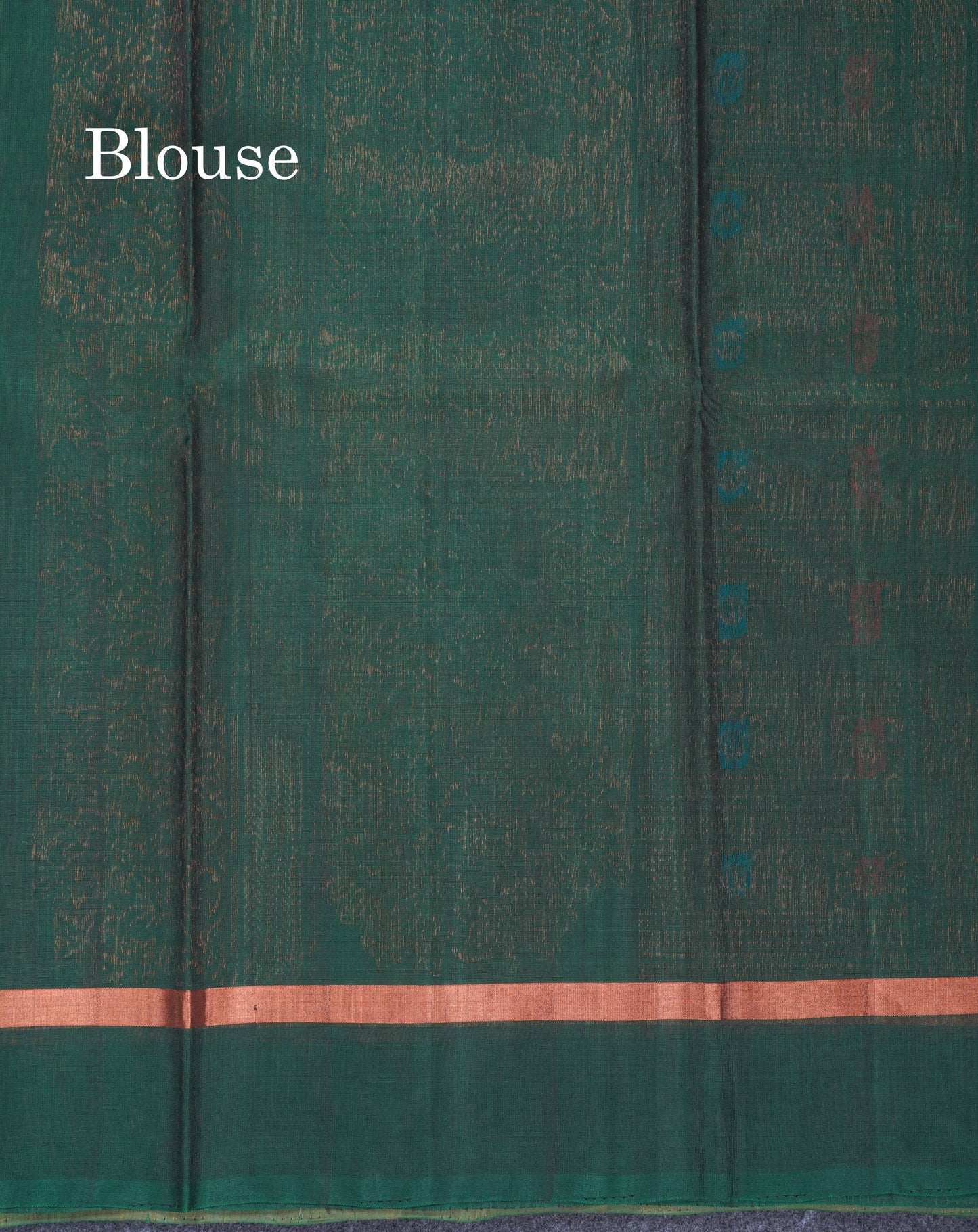 Beautiful Green SICO Cotton Saree With Contrast Magenta Blouse