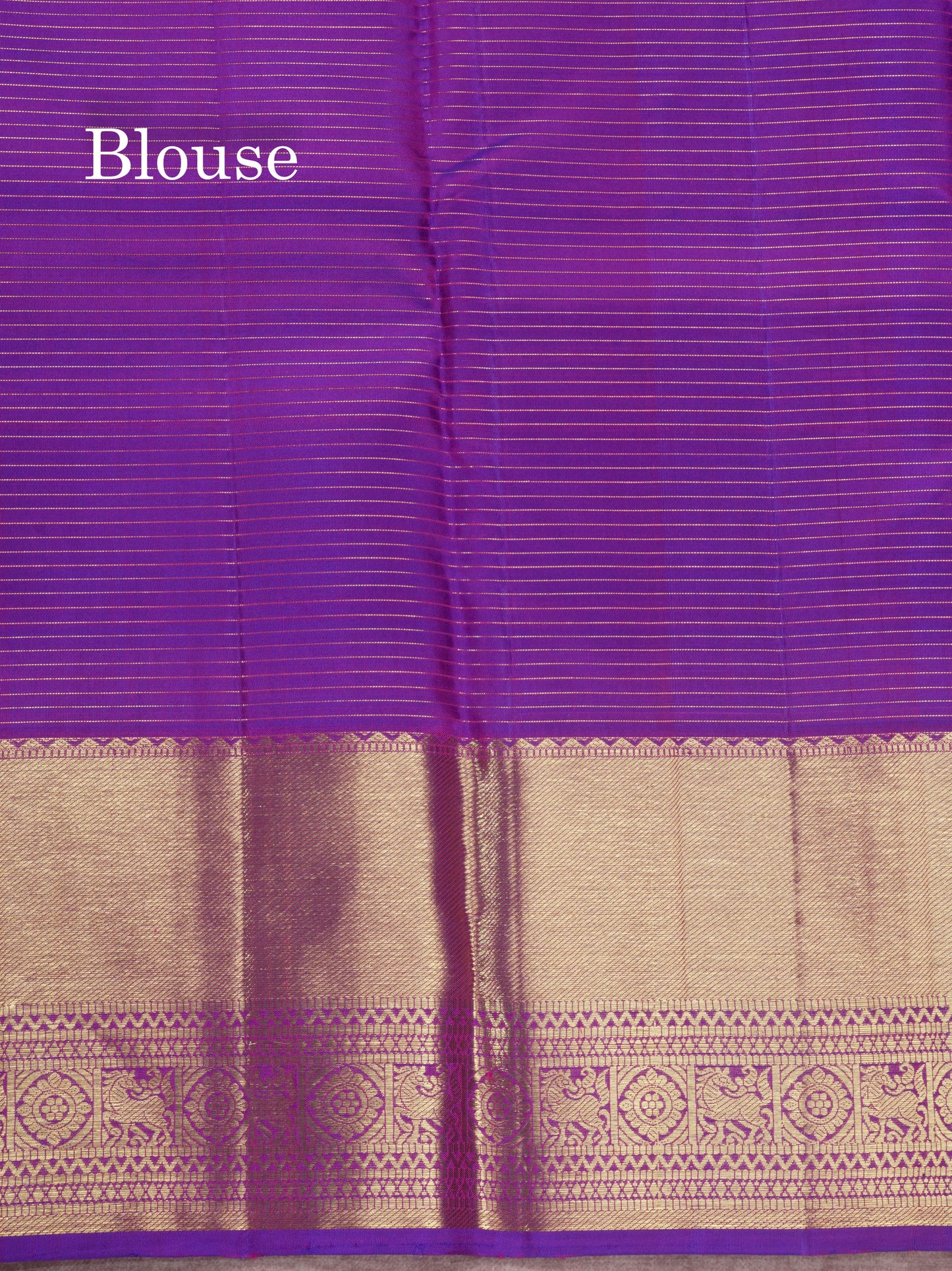 Kanjivaram Reddish Pink Pure Silk Saree With Contrast Violet Traditional Border