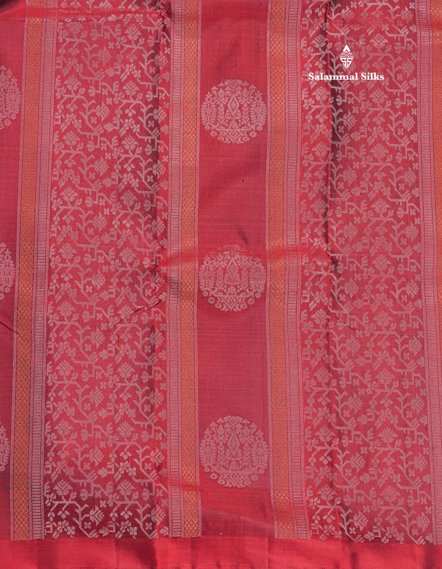Kanjivaram Beautiful Maroon Fancy Pure Silk Saree With Contrast Rexona Green Blouse