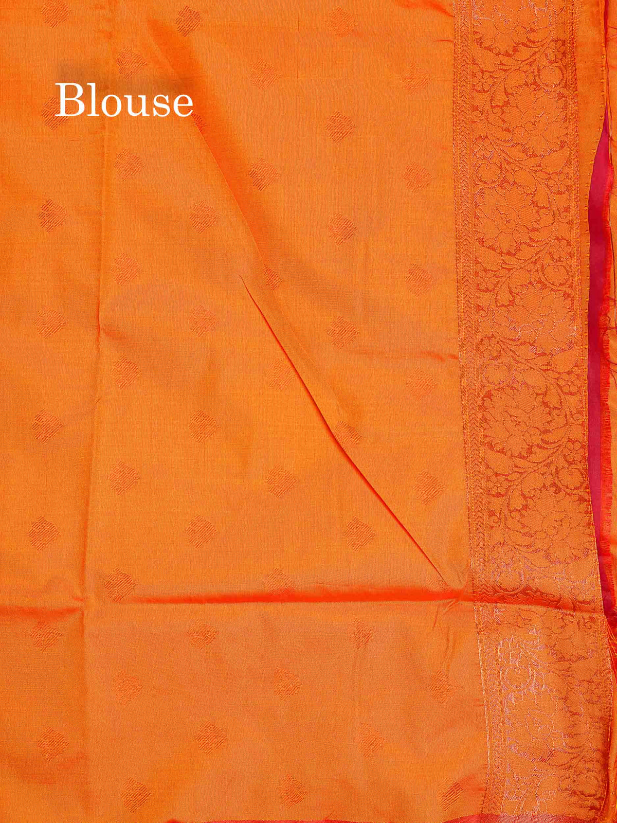 Semi Tussar Saree - Copper Colour Body Tissue With Contrast Maroon Fancy Border