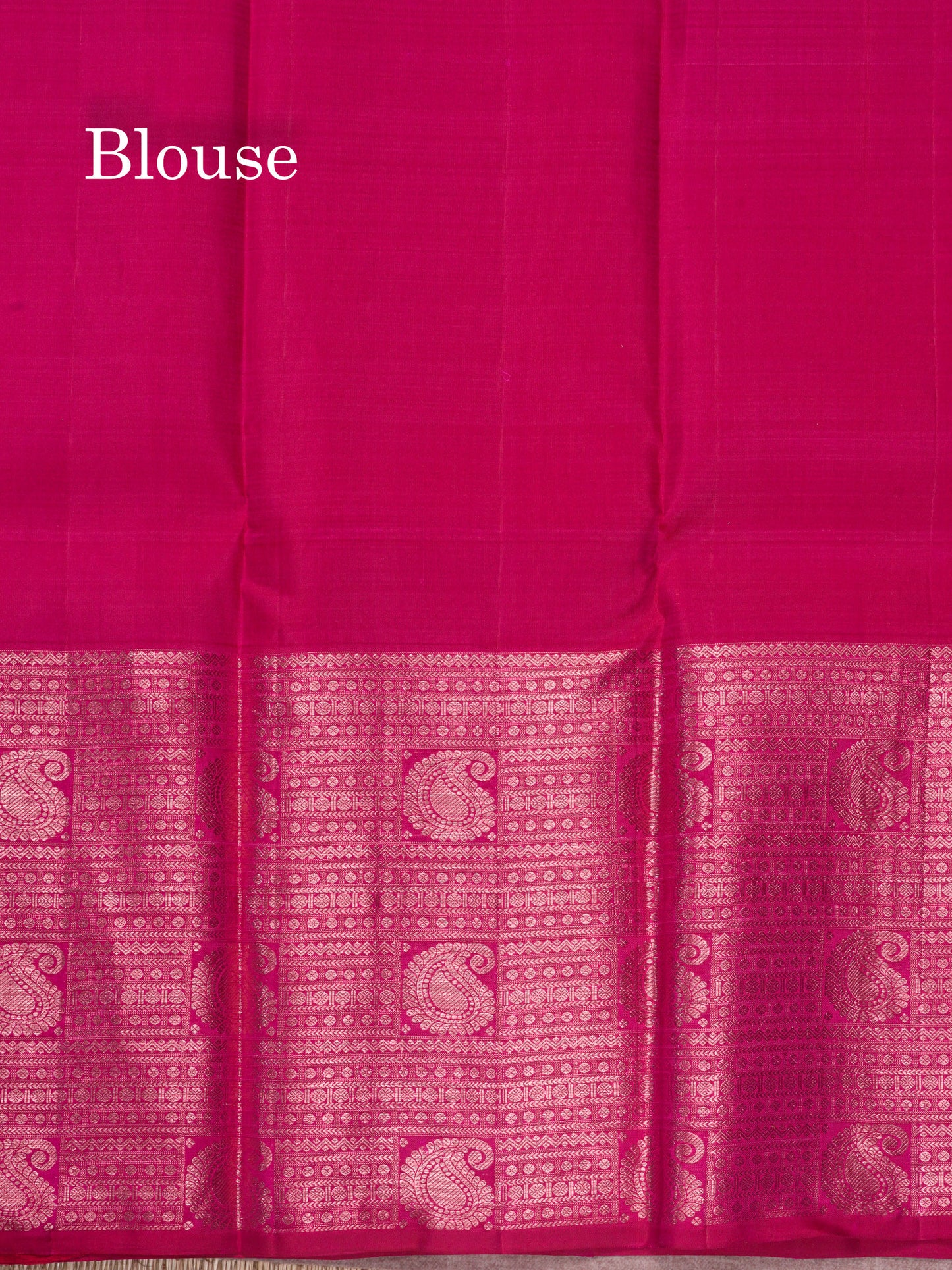 Pink Colour Kanjivaram Pure Silk Saree with Traditional Border