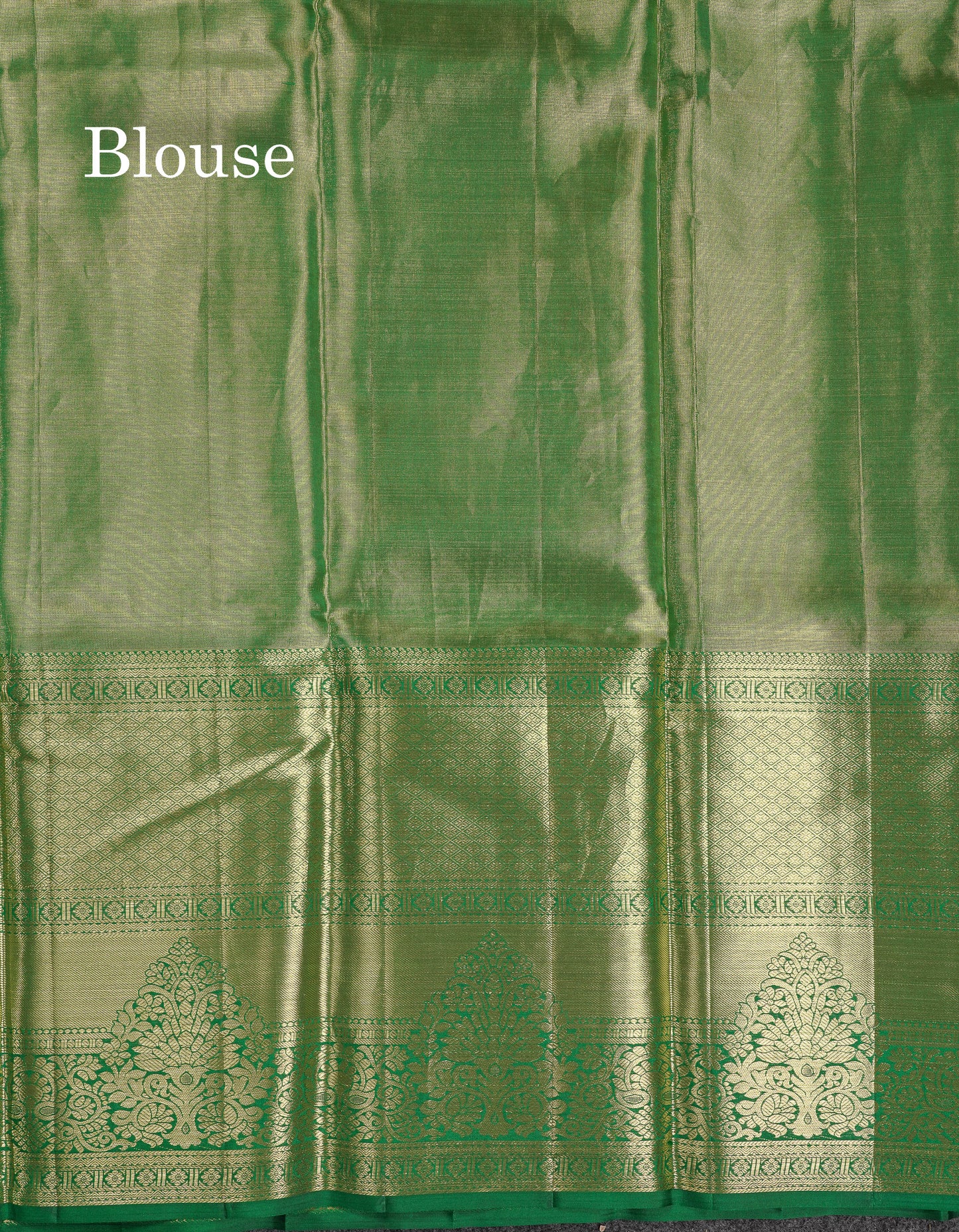 Beautiful Light Green Bridal Pure Kanjivaram Silk Saree With Contrast Bottle Green Traditional Evening Morning Border