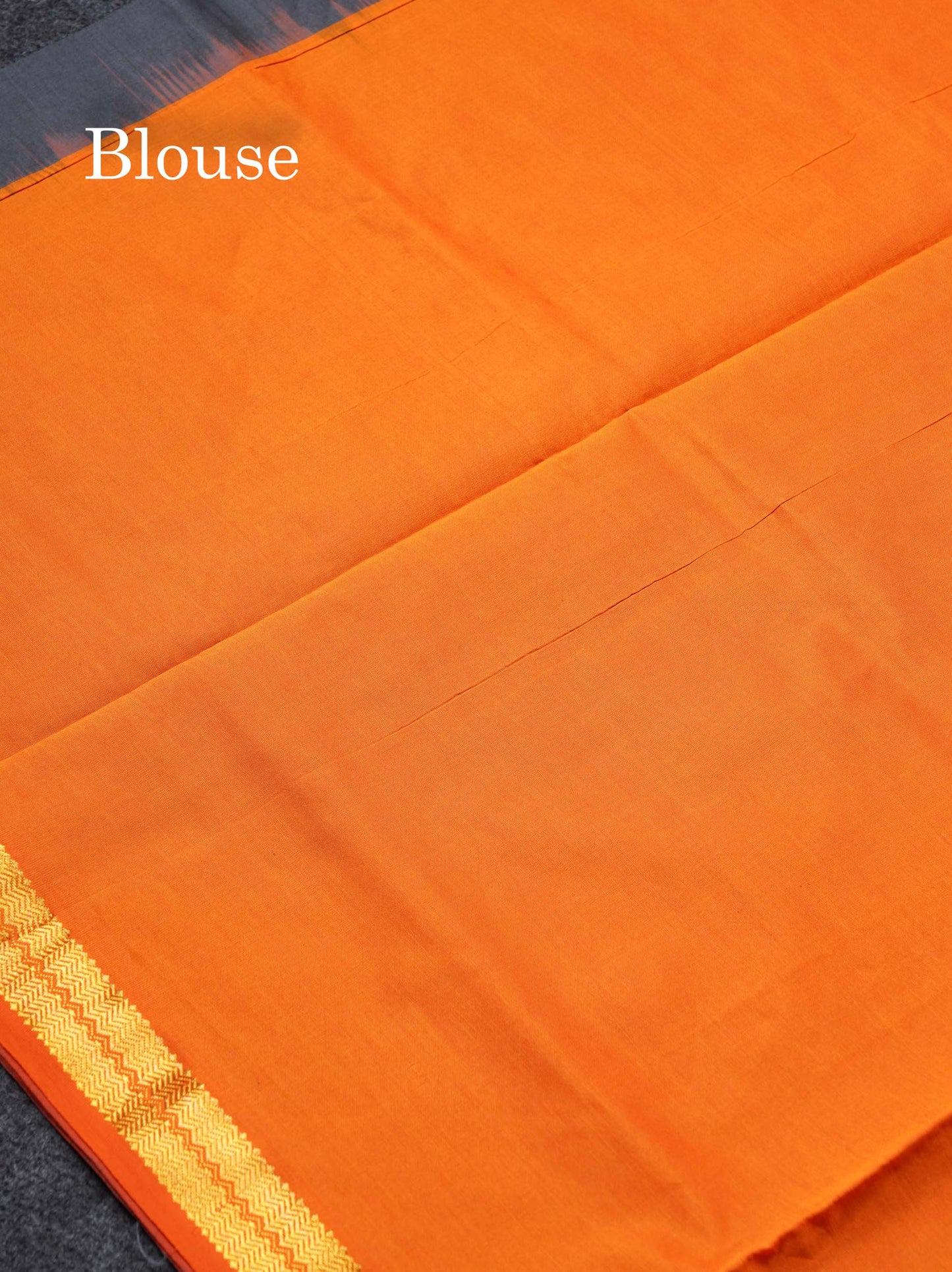 Beautiful Dark Purple Plain Semi Silk Cotton Saree With Contrast Olive Green Blouse
