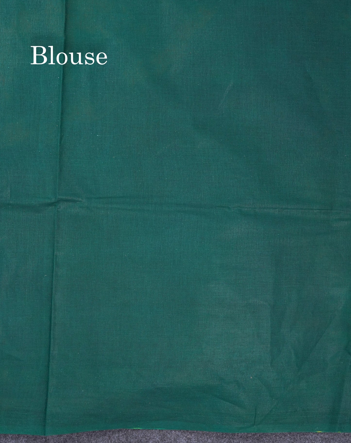 Yellow & Green Batik Print Sungudi Pure Cotton Saree With Contrast Bottle Green Blouse