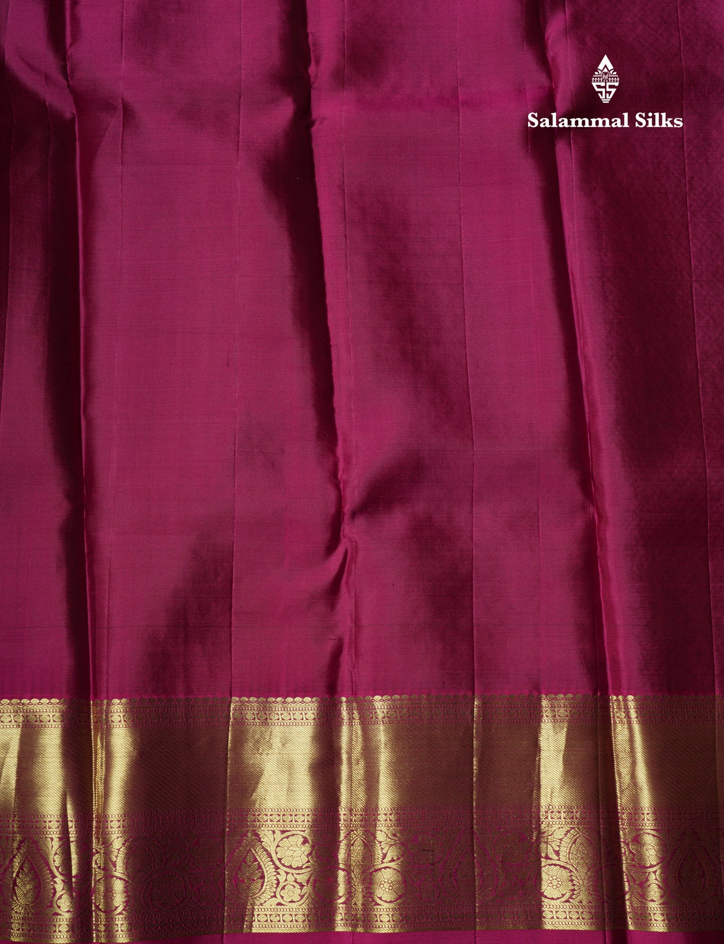 Kanjivaram Half White Bridal Pure Silk Saree With Magenta Border