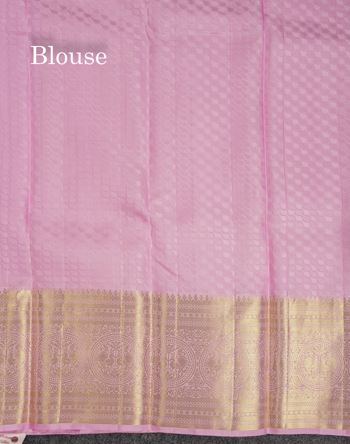 Beautiful Baby Pink Bridal Pure Kanjivaram Silk Saree With Traditional Border